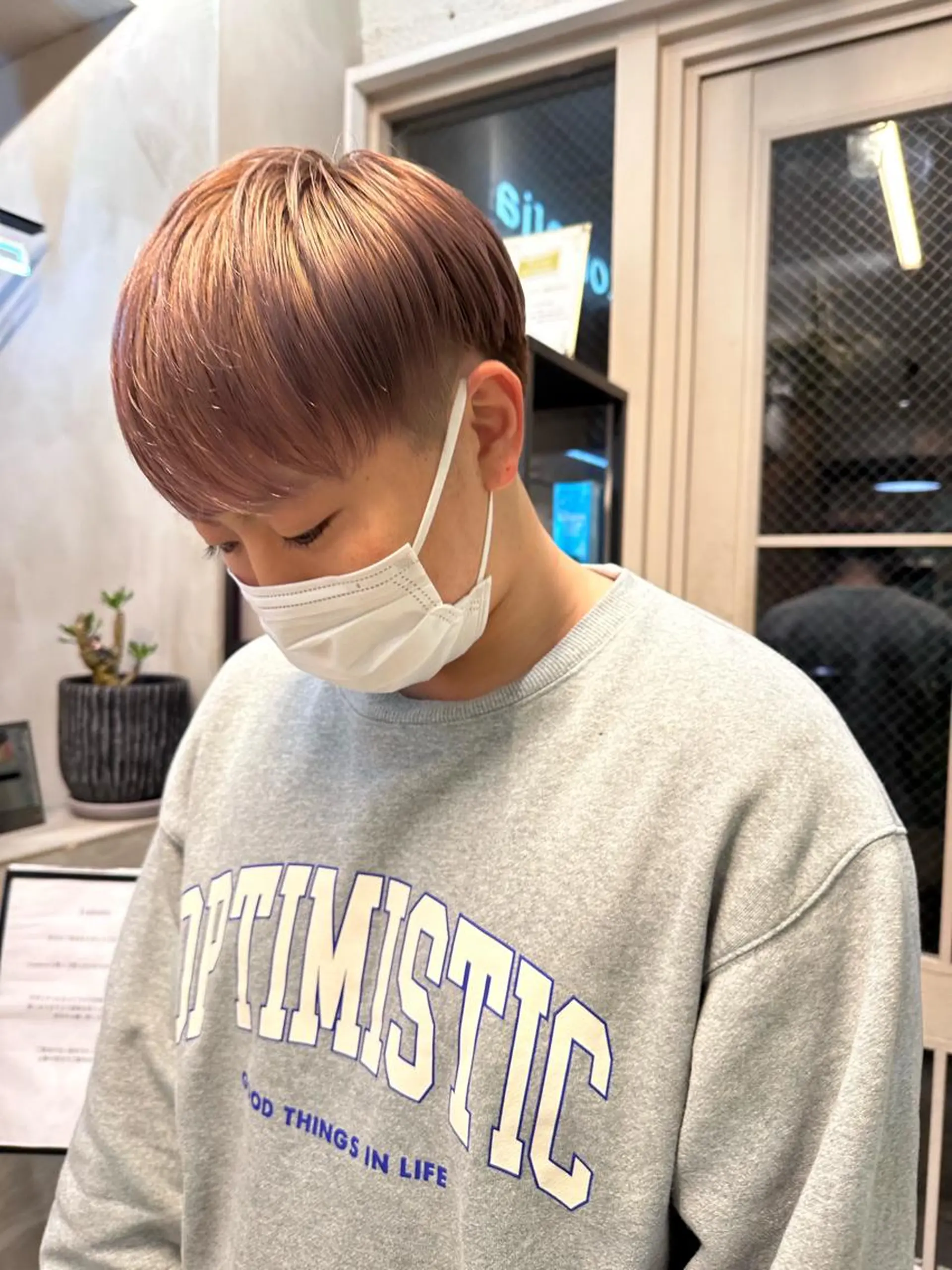 ショート カラー メンズ REINA☁️透明感 カラー/ぷつっと♡のヘアスタイル