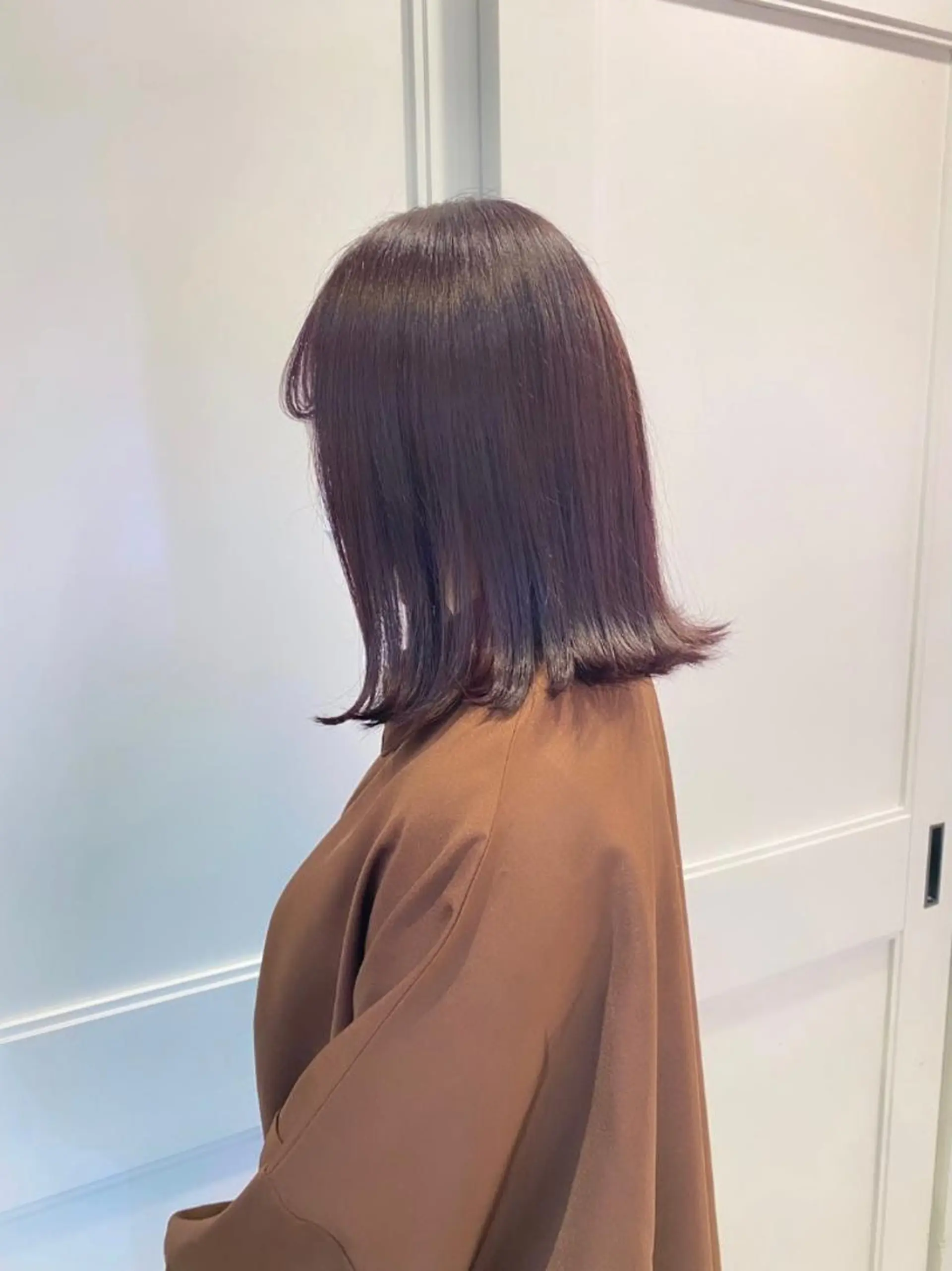 ミディアム カラー ラベンダーカラー ラベンダーピンク ピンクカラー Ayuna /透明感カラーのヘアスタイル