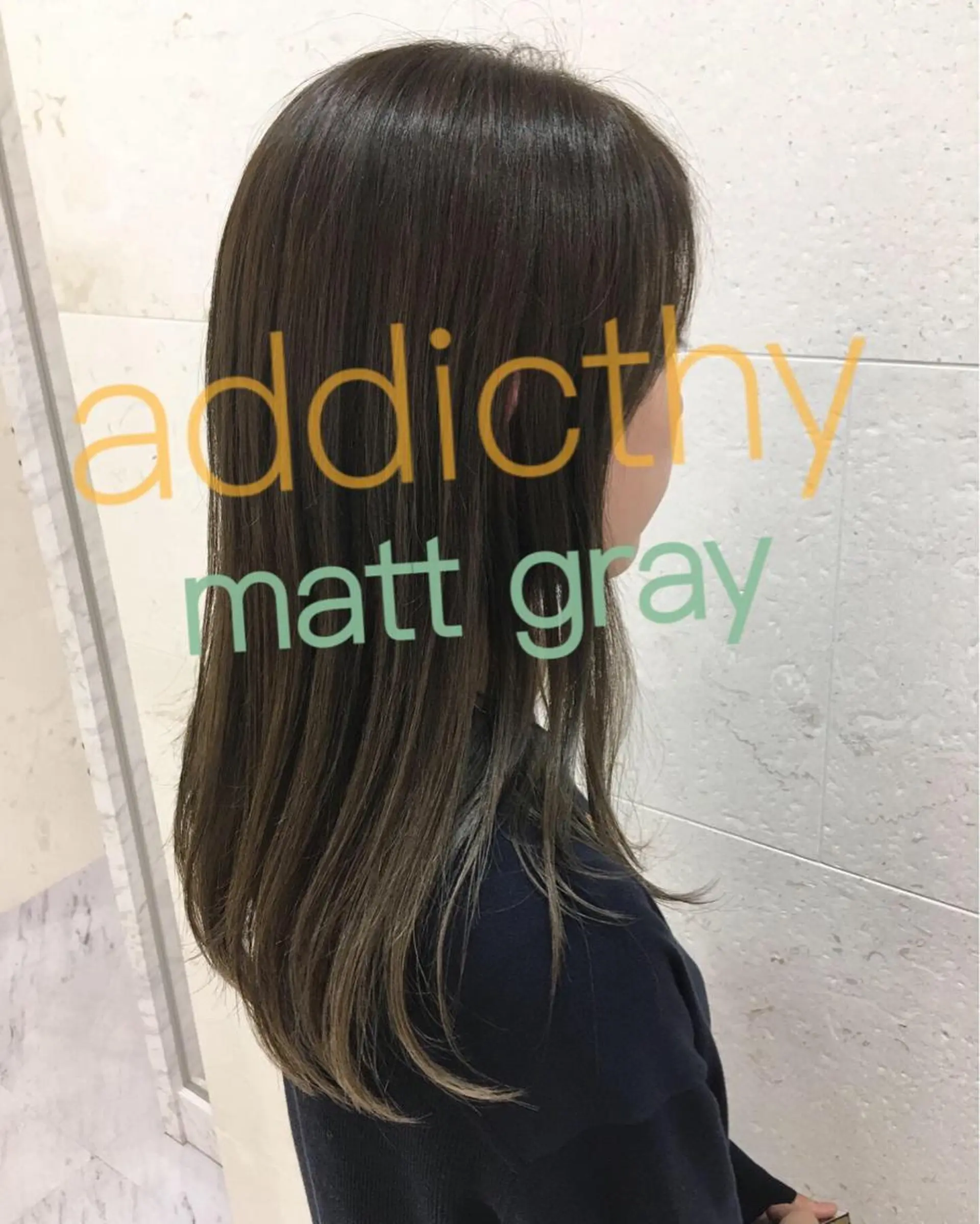 ロング カラー アディクシーカラー ヘアカラー トリートメント 斉藤 貴也のヘアスタイル