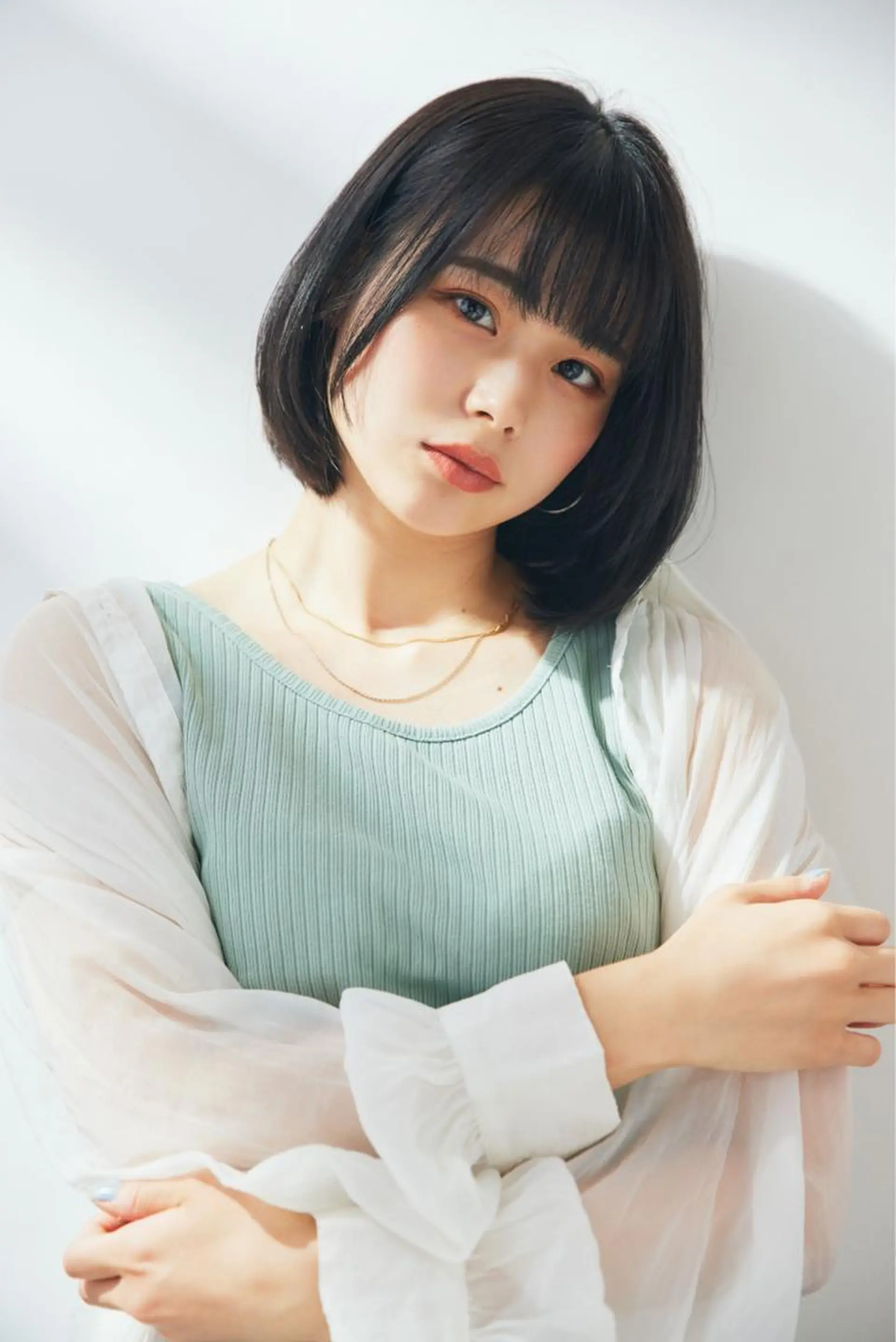 ミディアム ショートボブ ボブ くびれヘア カット ヘアカラー トリートメント 🎨インナーカラー が得意👍新垣⚜️のヘアスタイル