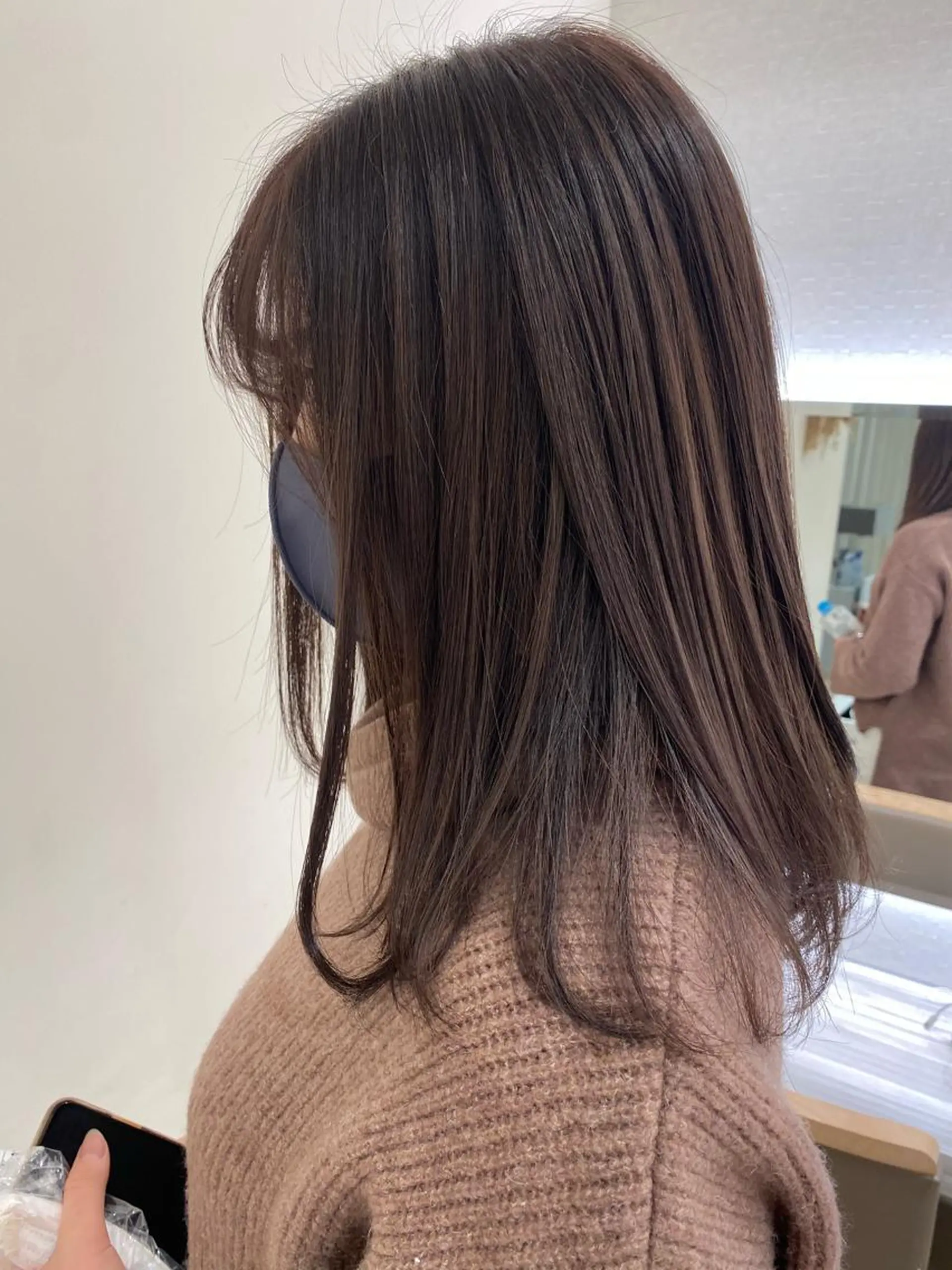 セミロング カラー ヘアアレンジ マツエク・マツパ 💎耳ツボジュエリー ×銀座美容室💎のヘアスタイル