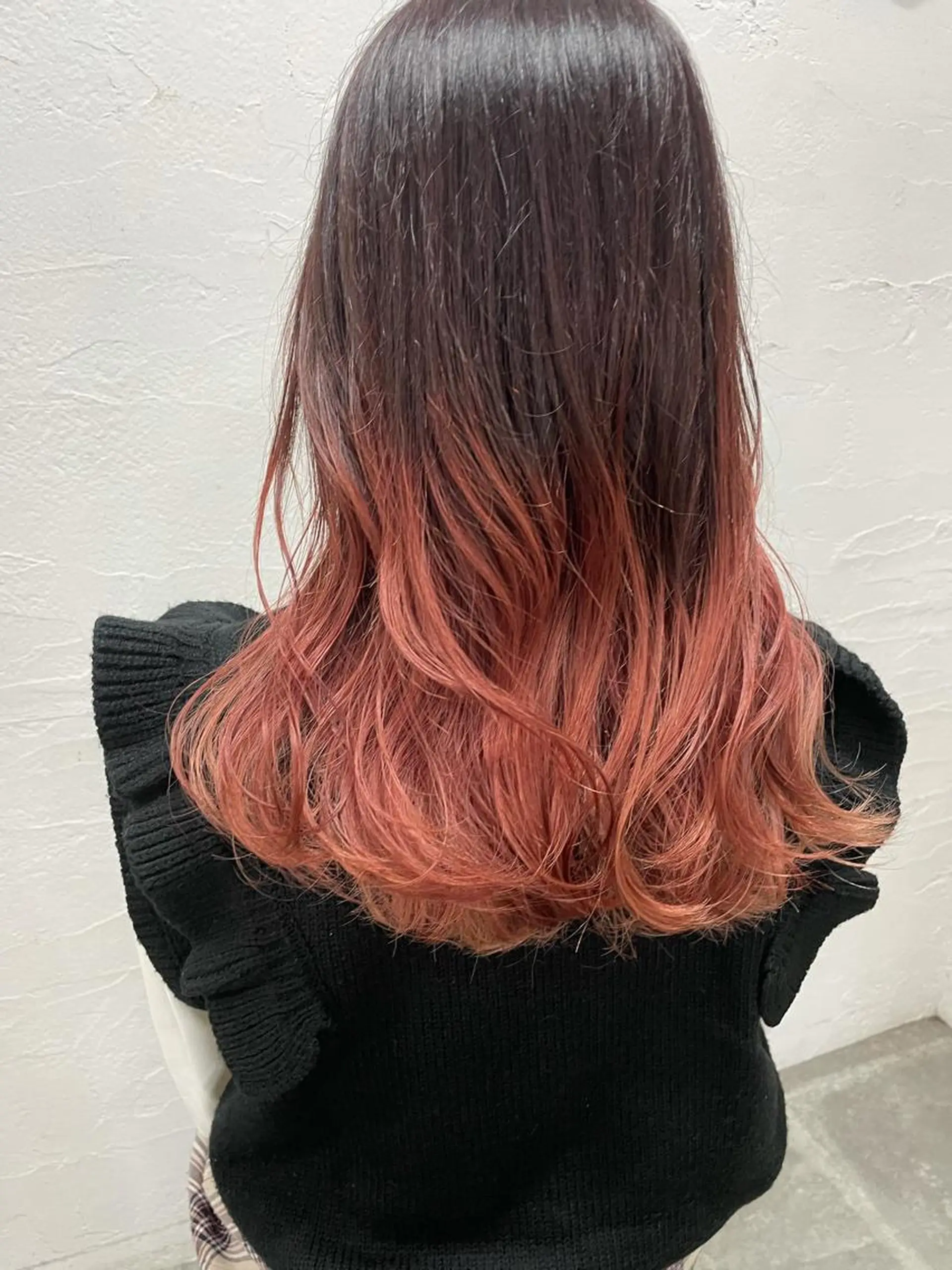 ロング カラー カット ヘアカラー トリートメント 平 ちひろのヘアスタイル