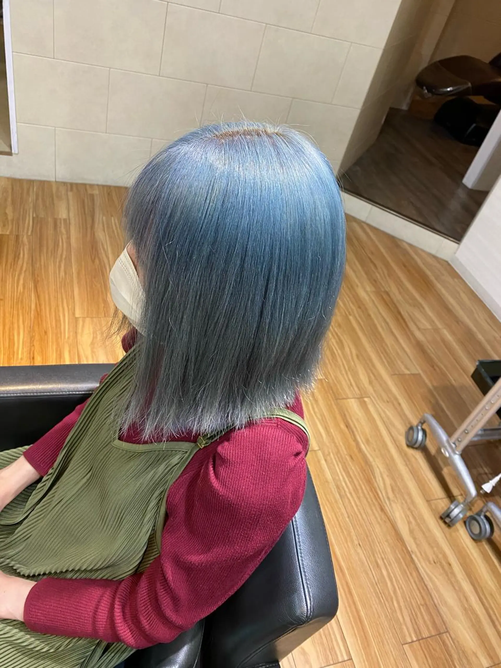 ミディアム ヘアカラー 土井 祐之介のヘアスタイル