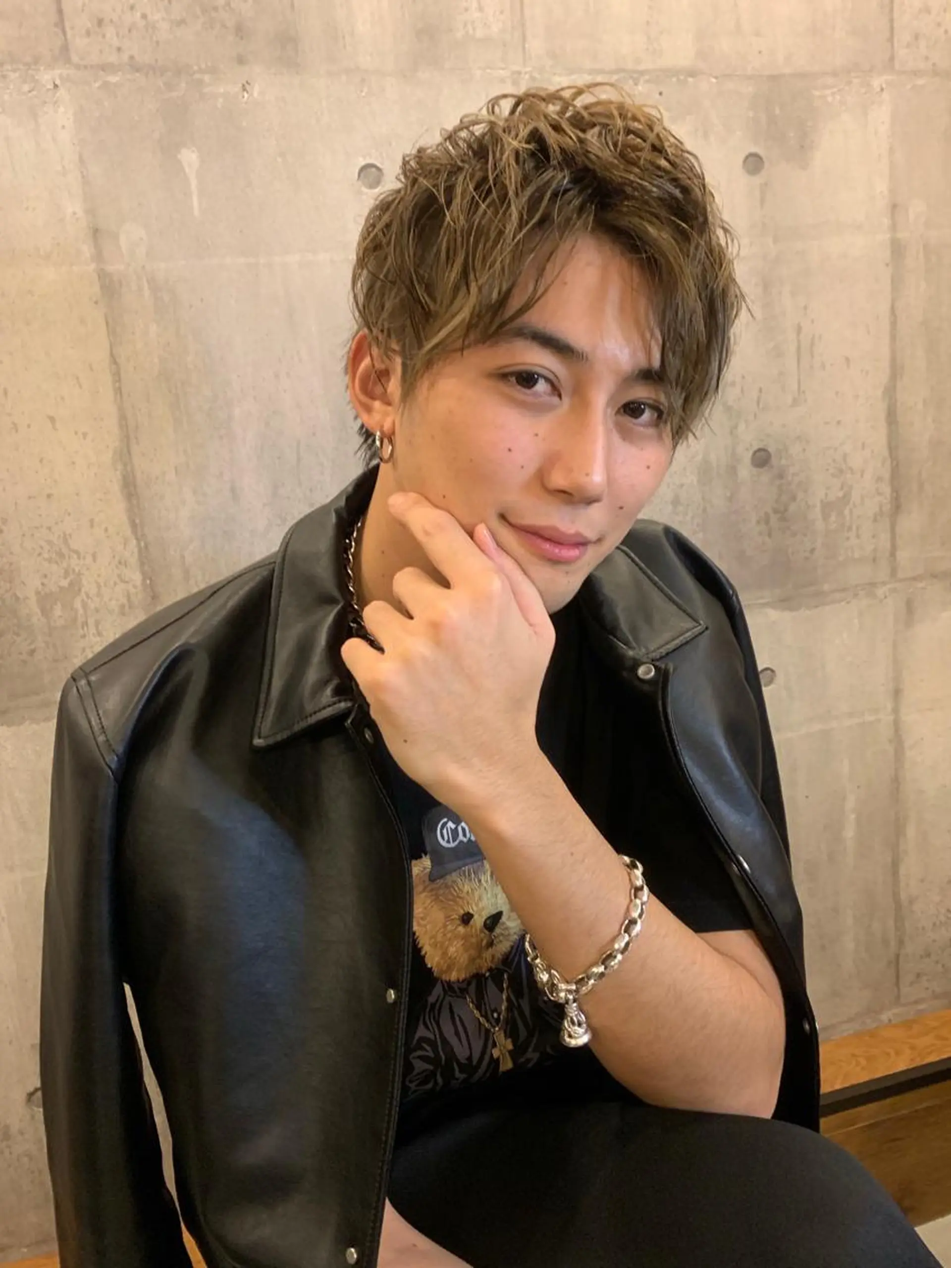 ショート カラー パーマ メンズ REEED所属・メンズ特化👨 細谷碧海のヘアスタイル