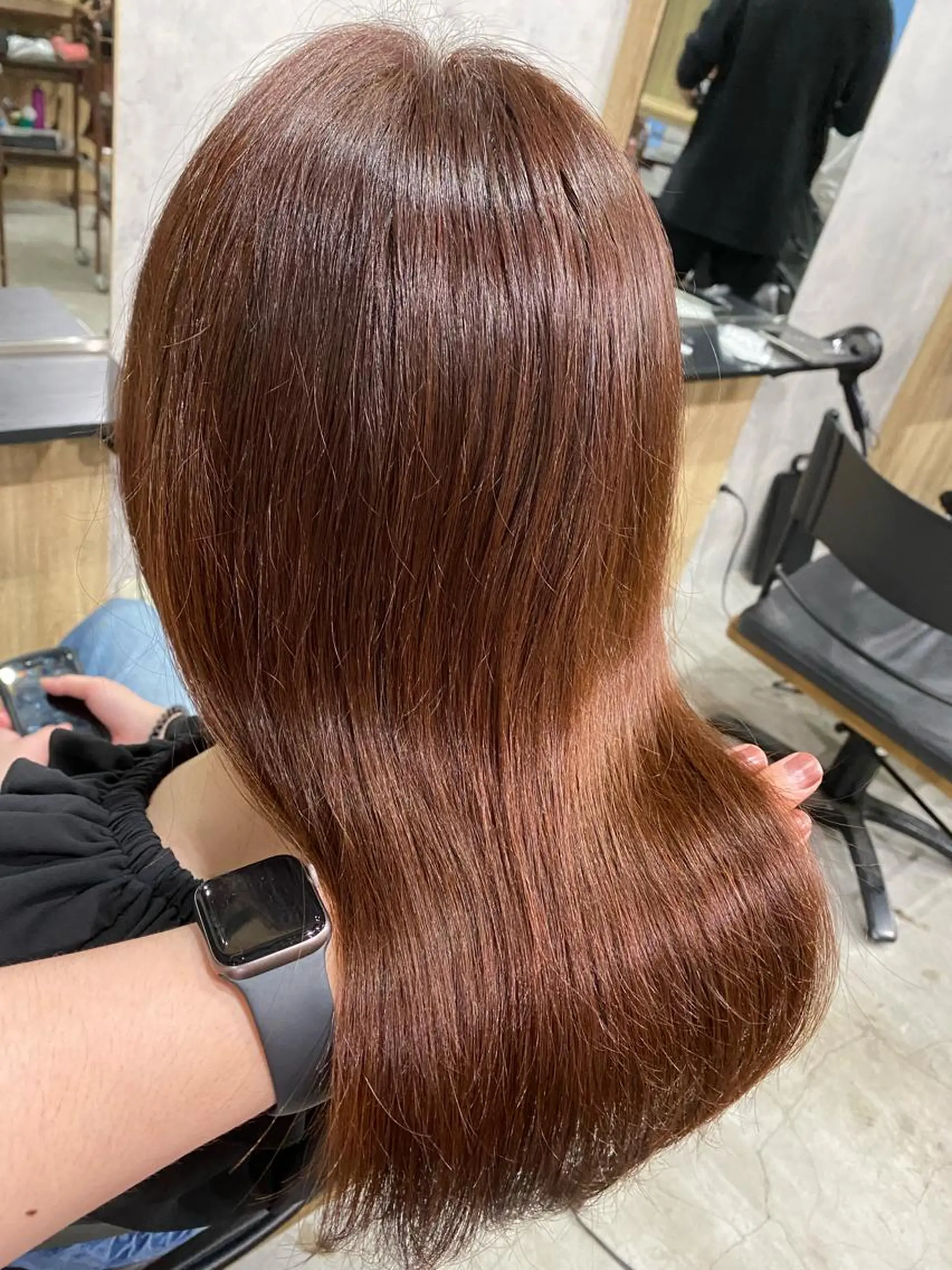 セミロング カラー 髪質改善/レイヤー カット手塚奨のヘアスタイル