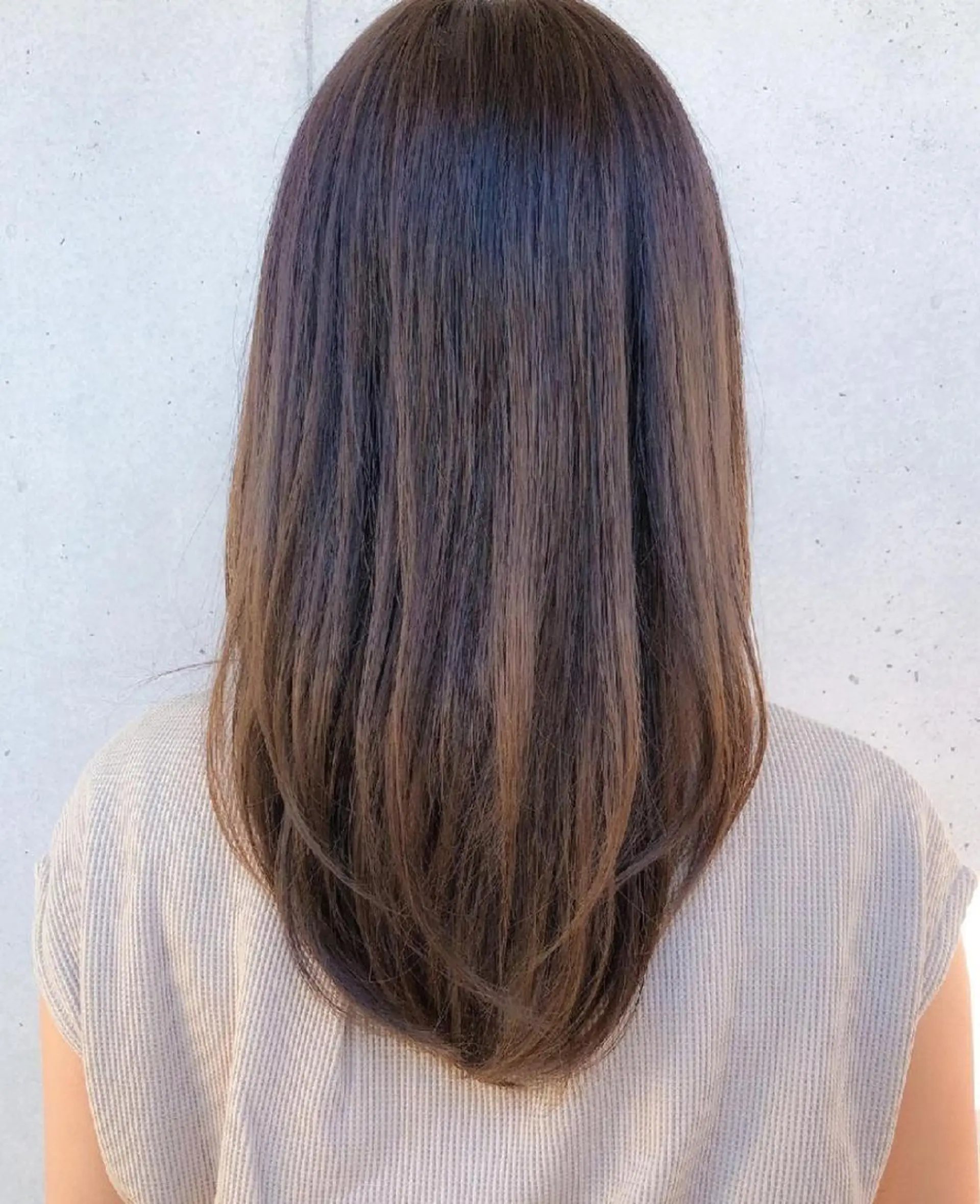 ミディアム カラー パーマ カット パーマ LOOP 佐藤のヘアスタイル