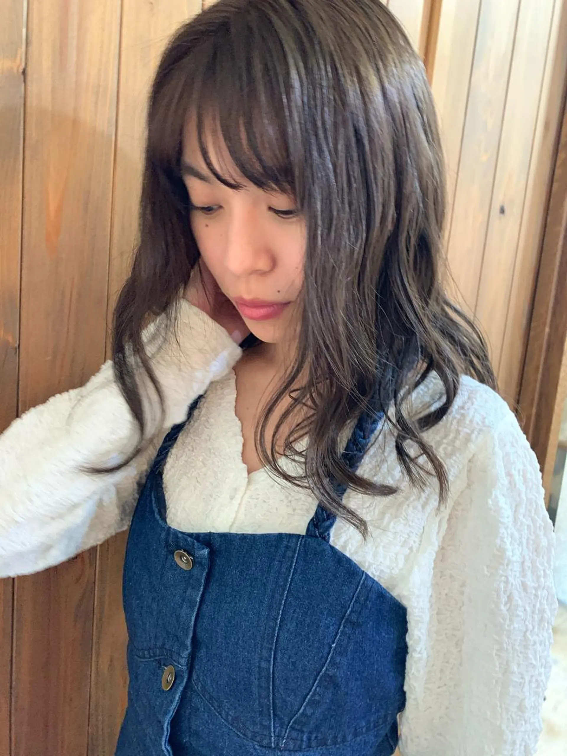 ロング カラー カット ヘアカラー トリートメント 藤田 衣子のヘアスタイル