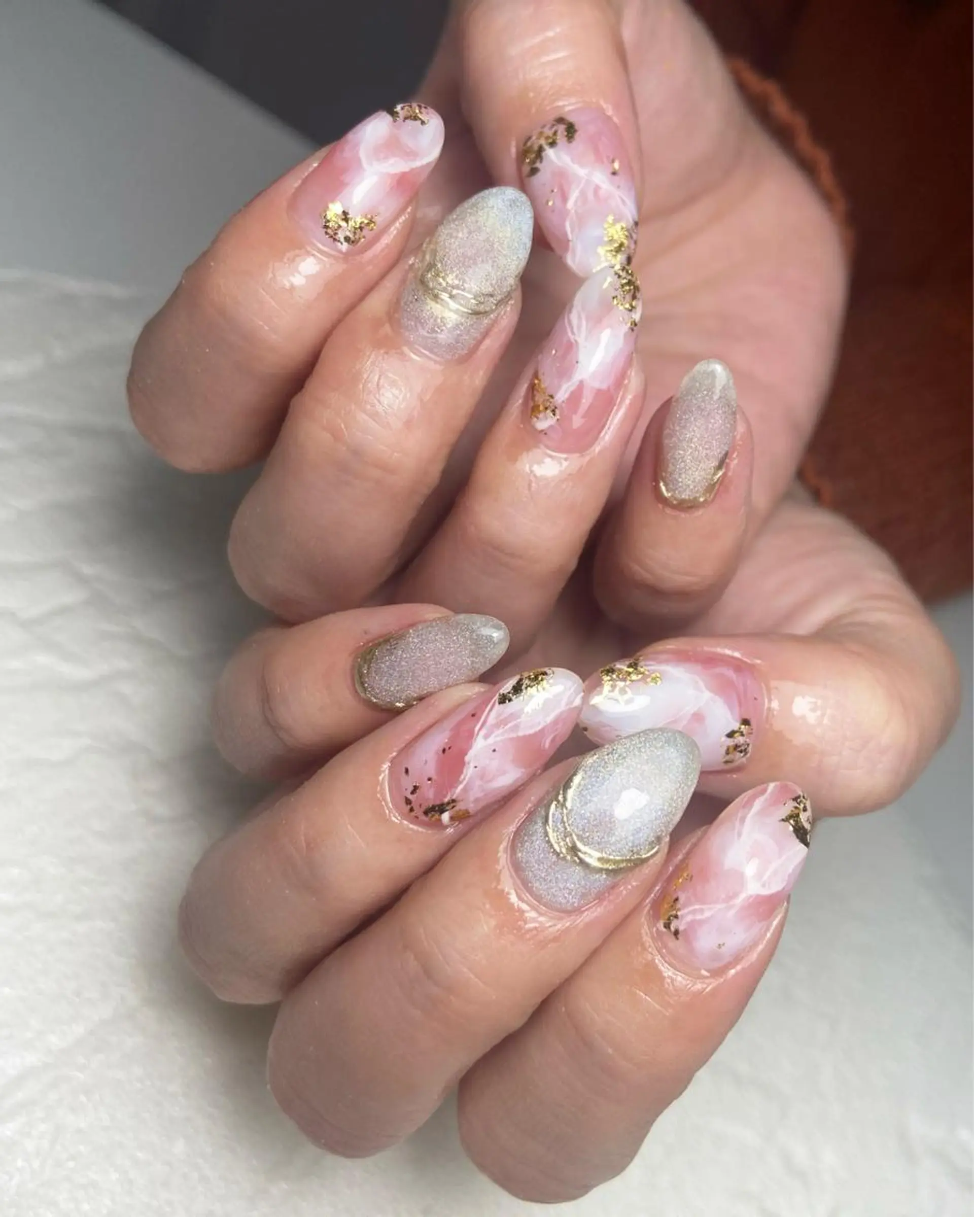 ロング ネイル 山崎 怜のネイルデザイン