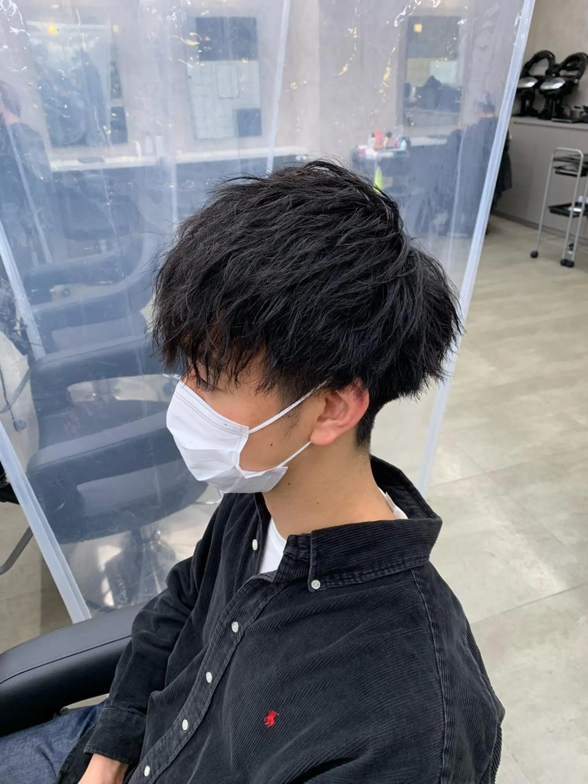 ショート カラー パーマ メンズ メンズパーマ特化 TAIGAのヘアスタイル