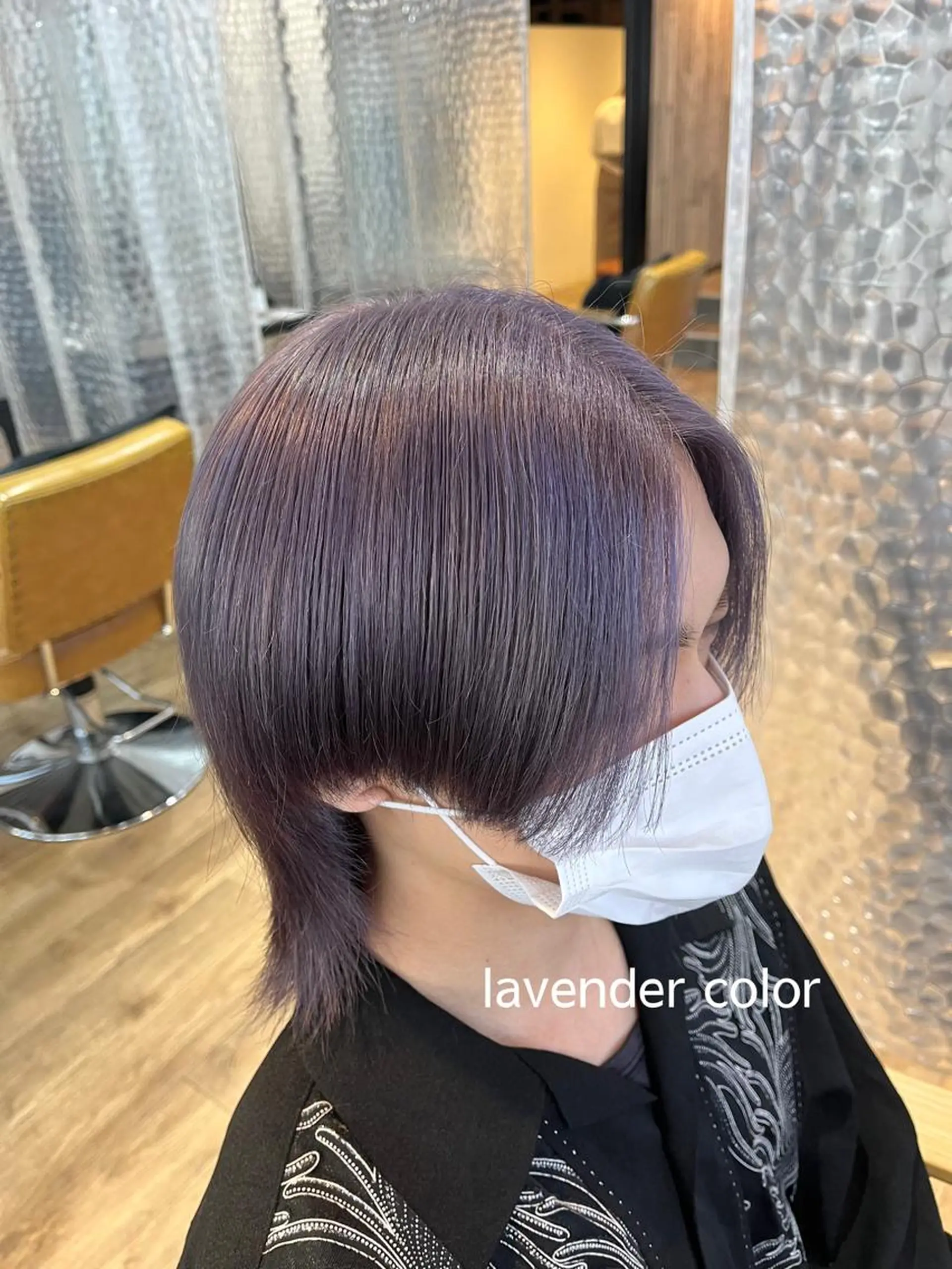 ミディアム カラー メンズ ミディアムパーマ メンズブリーチ センターパート フェードカット マッシュ カット ヘアカラー メンズカット/パーマ 久田良和のヘアスタイル