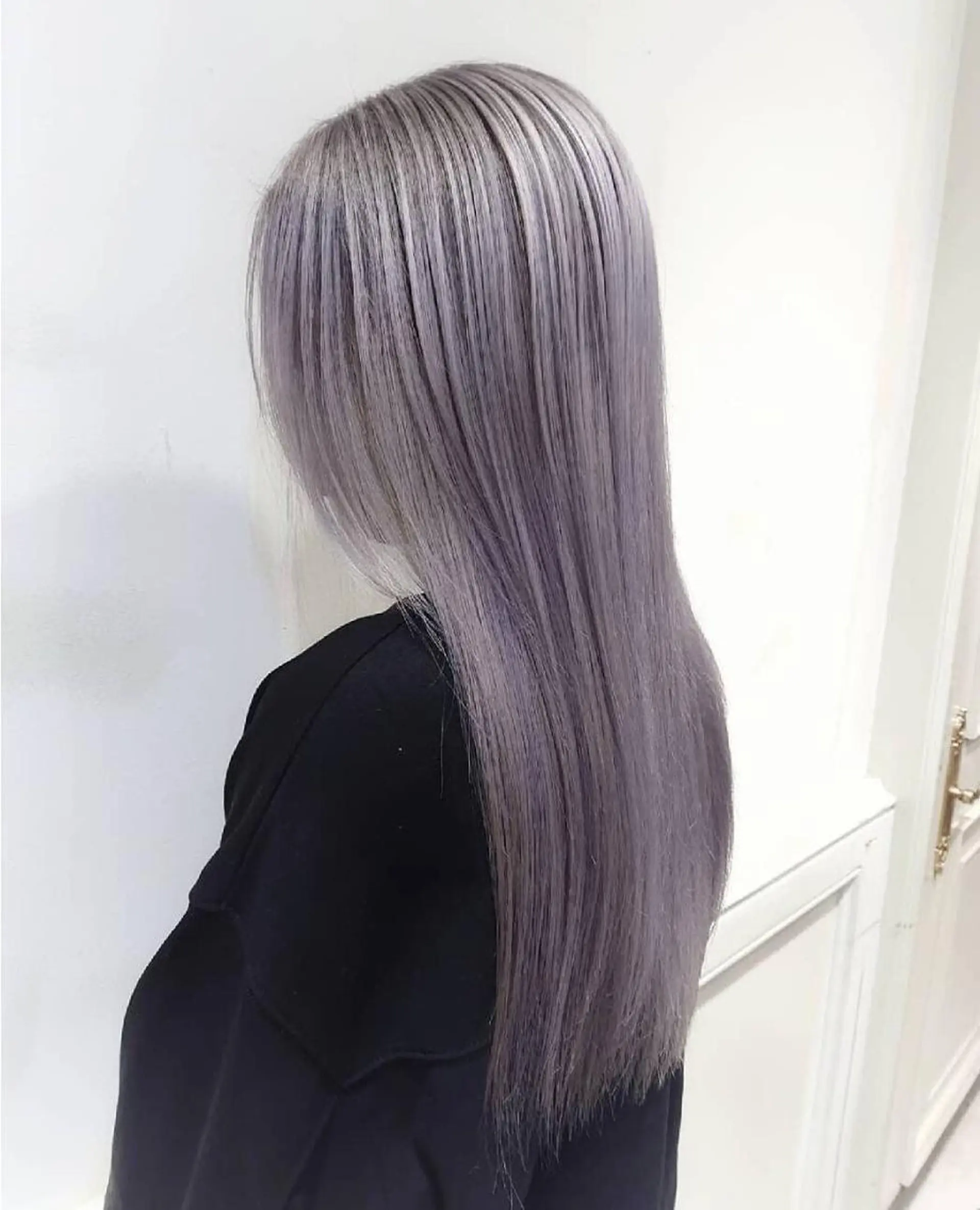 ロング カラー ヘアアレンジ キッズ アディクシーカラー バレイヤージュ ミストバング ベージュカラー 黒髪 女性専用サロン 【中崎町】ゆきみのヘアスタイル