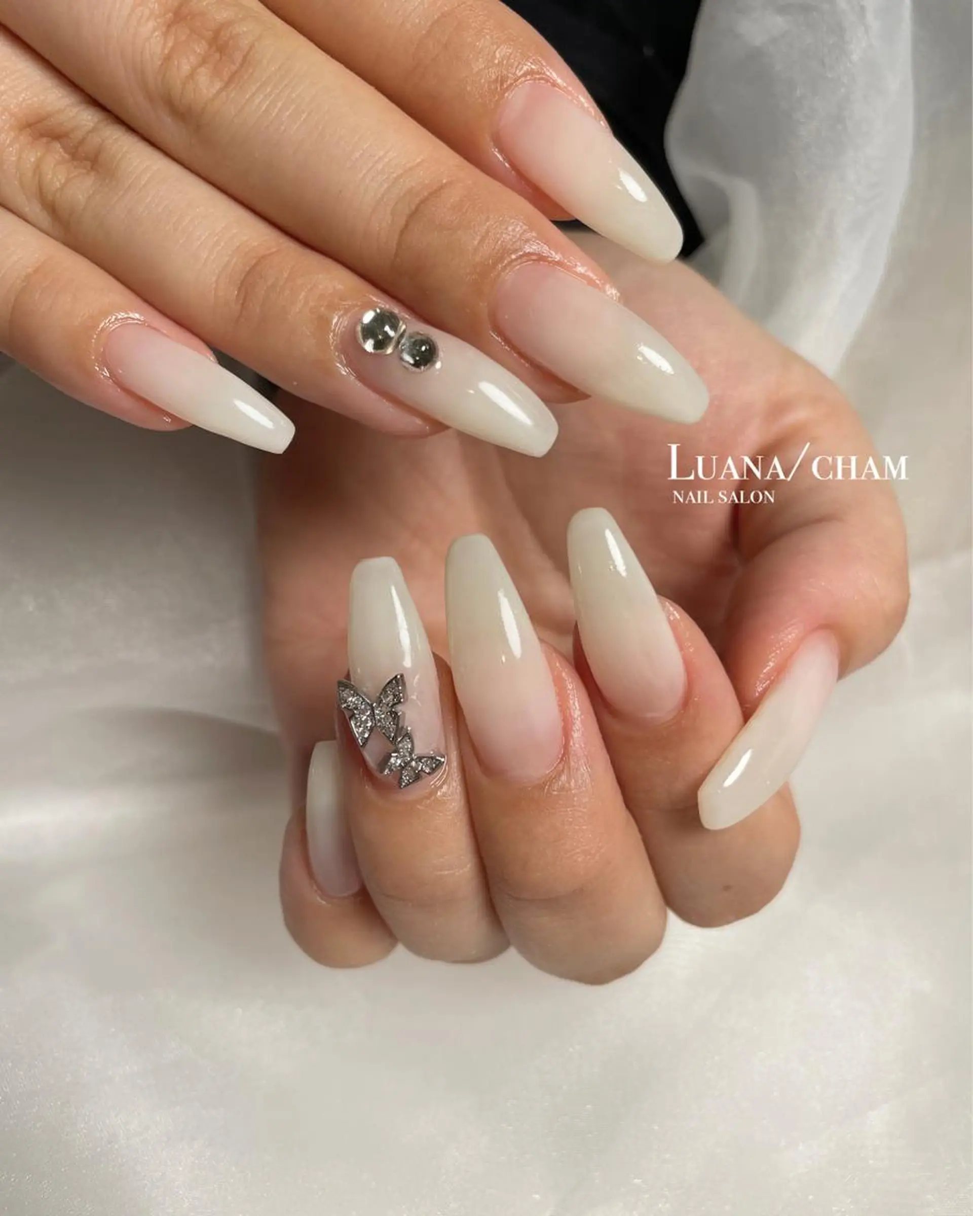 ロング ネイル ハンドネイル nail salon neigeのネイルデザイン