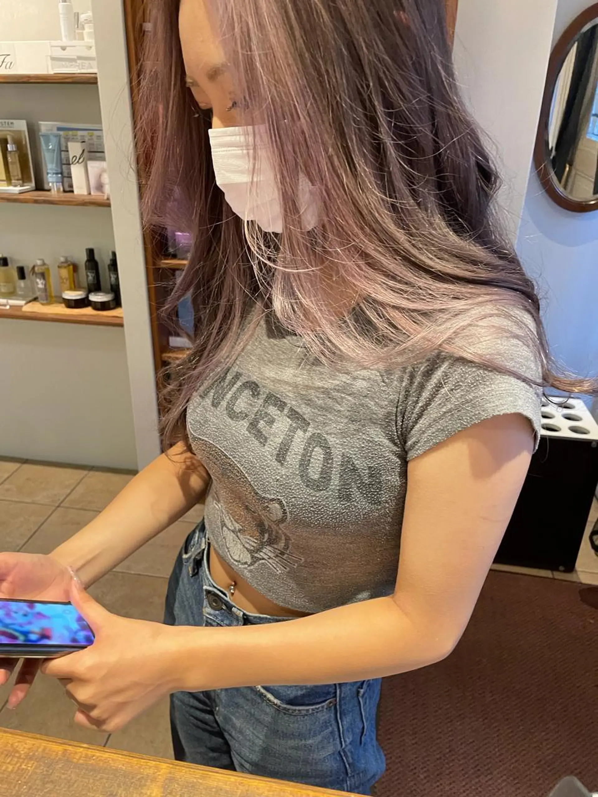 ロング カラー 渡辺 瑠美のヘアスタイル