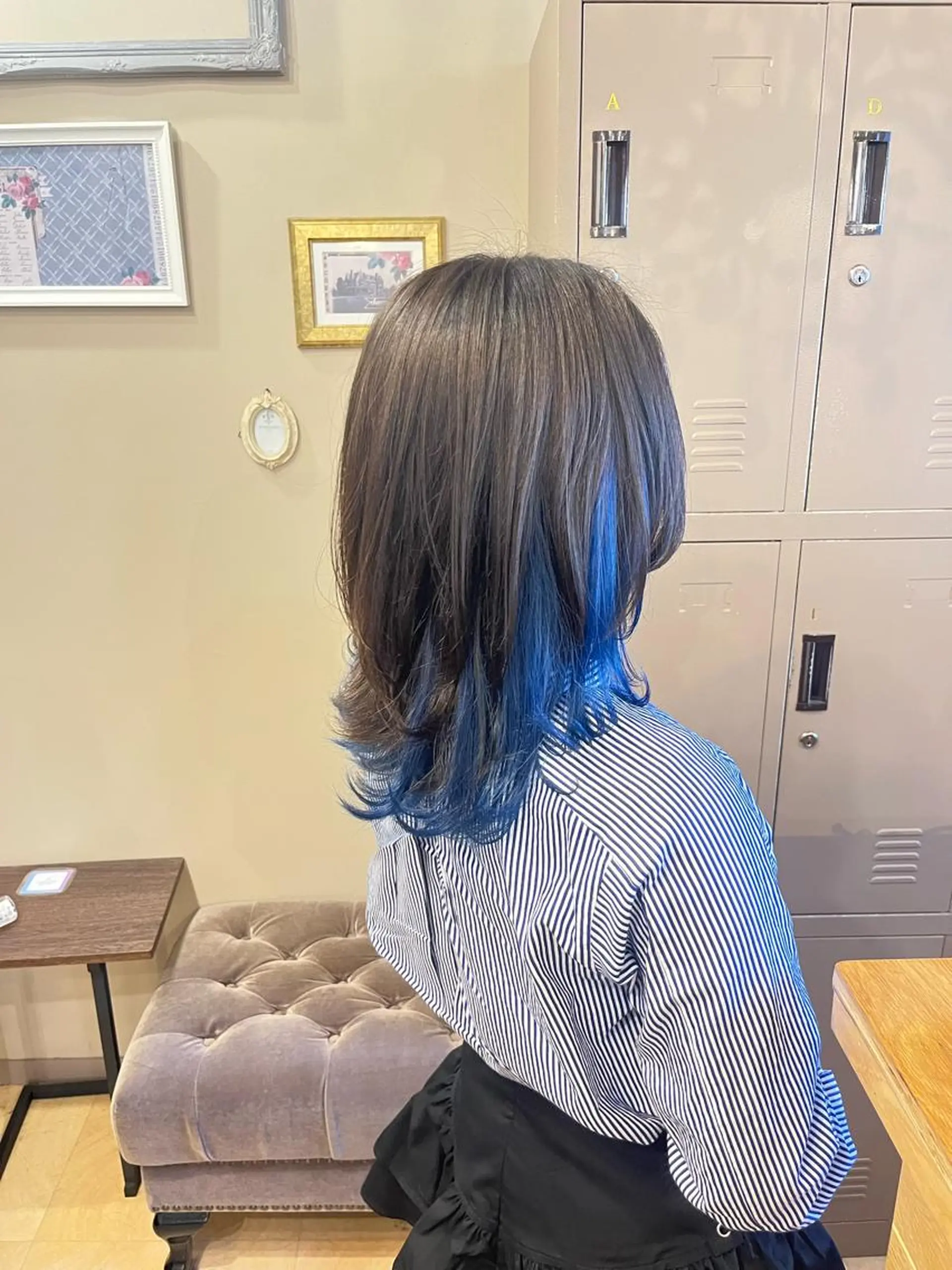 ミディアム カラー ヘアアレンジ S.BLOOM 川崎 翔哉のヘアスタイル