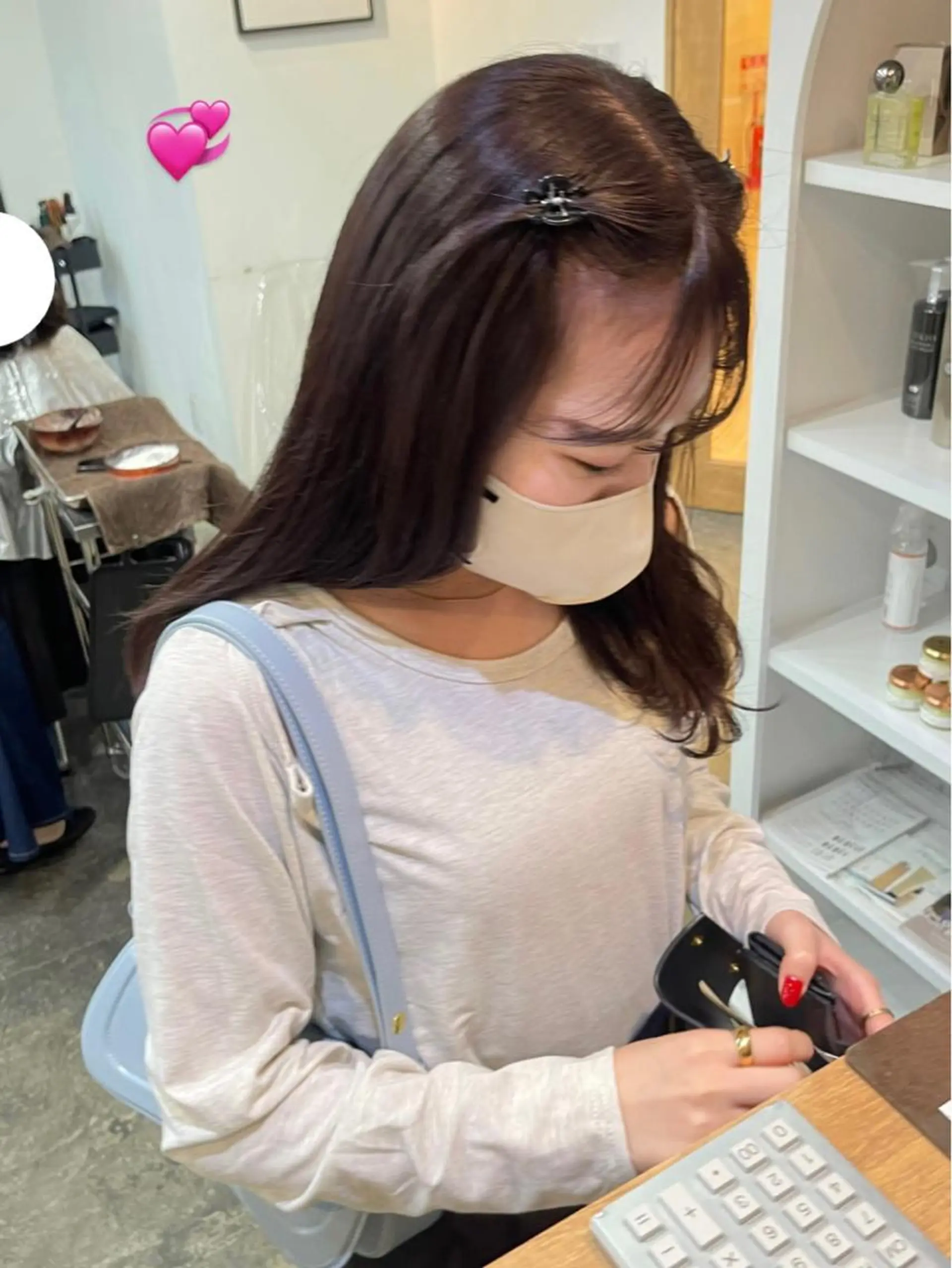 ロング カラー ヘアアレンジ ブリーチ ブラウンカラー ラベンダーカラー ブリーチなしカラー キダアヤカ/ 梅田/ベージュカラーのヘアスタイル