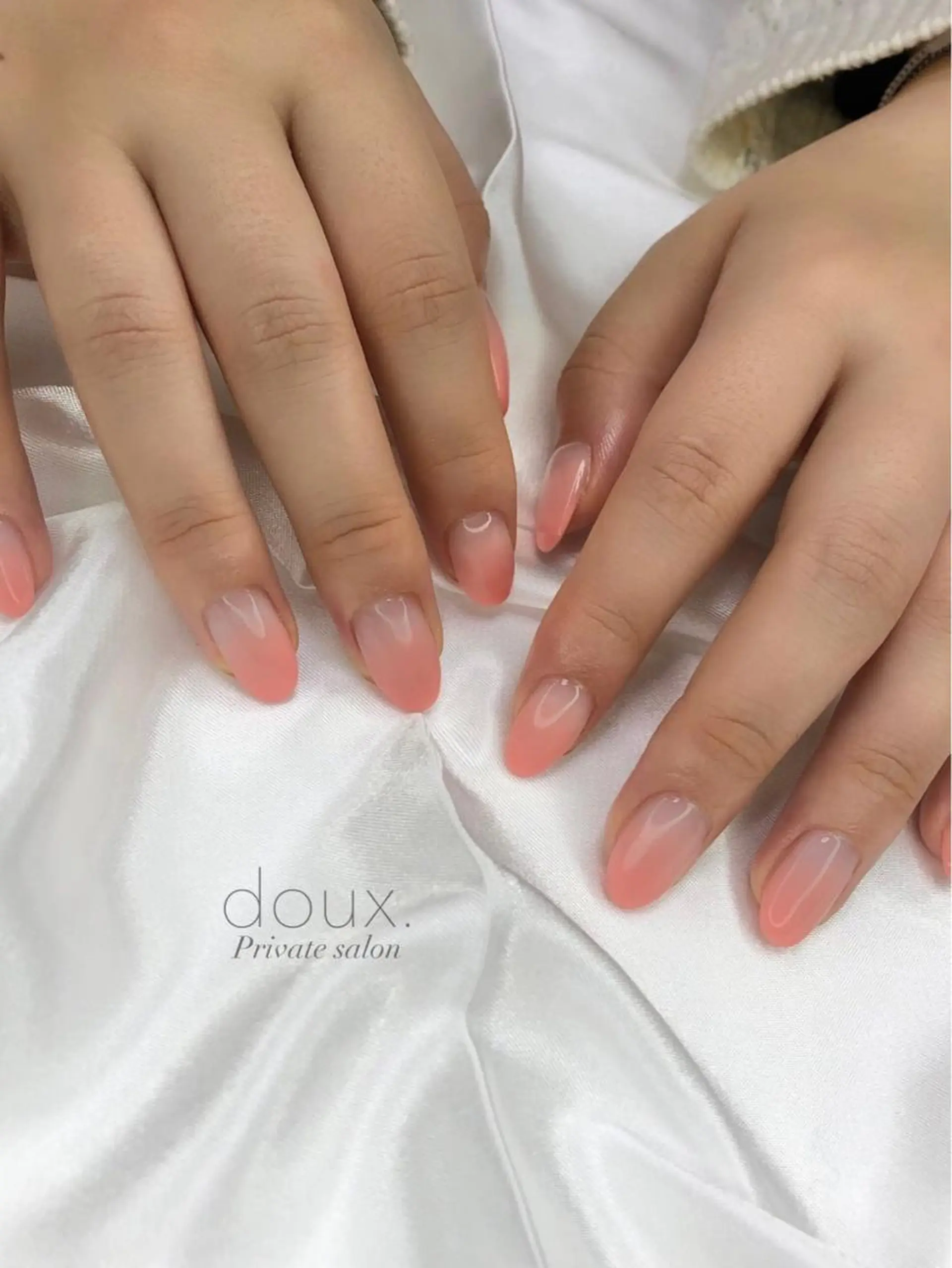 ネイル グラデーション オレンジ doux. nailのネイルデザイン