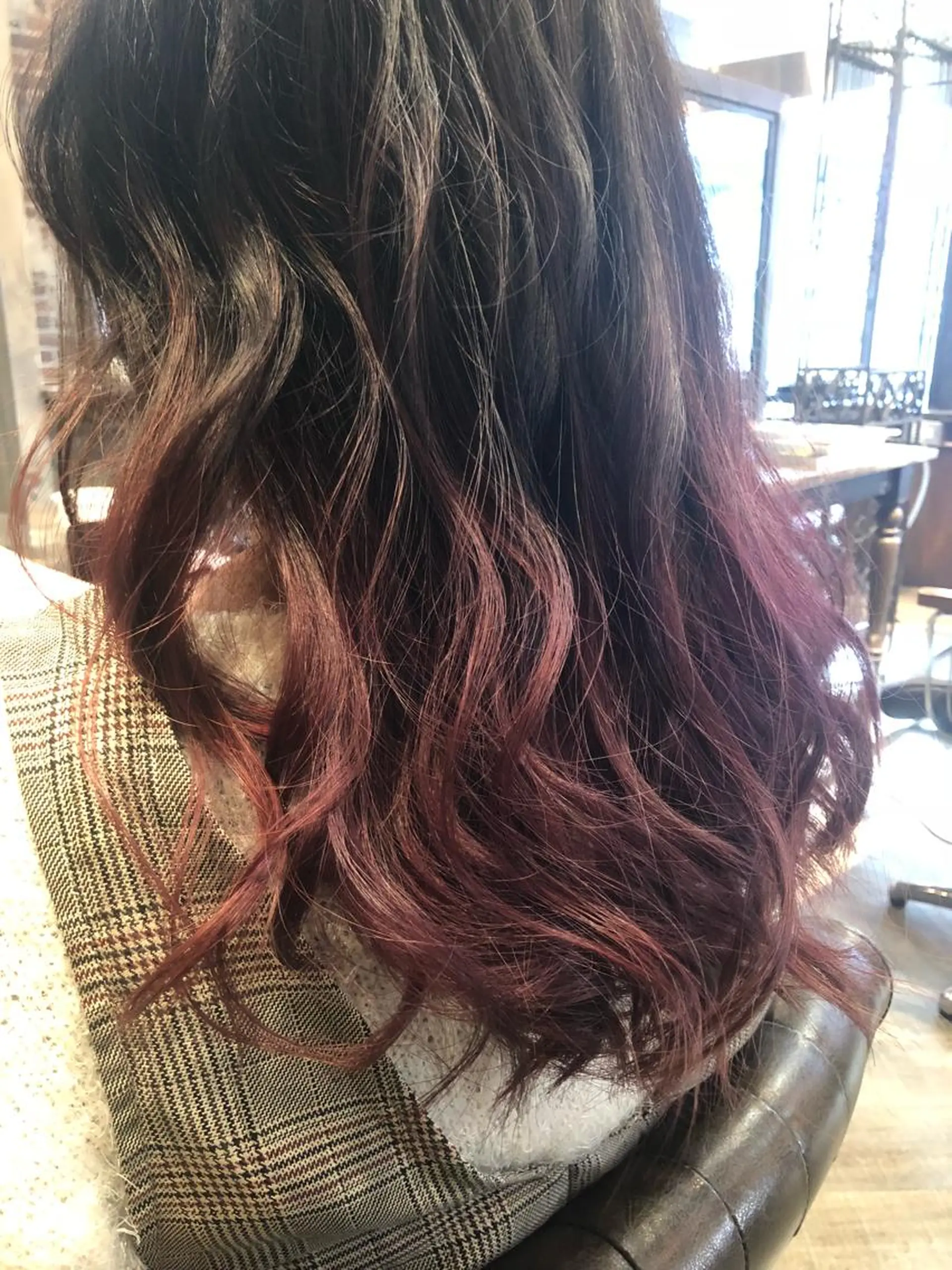 セミロング カラー 藤木 雅俊のヘアスタイル