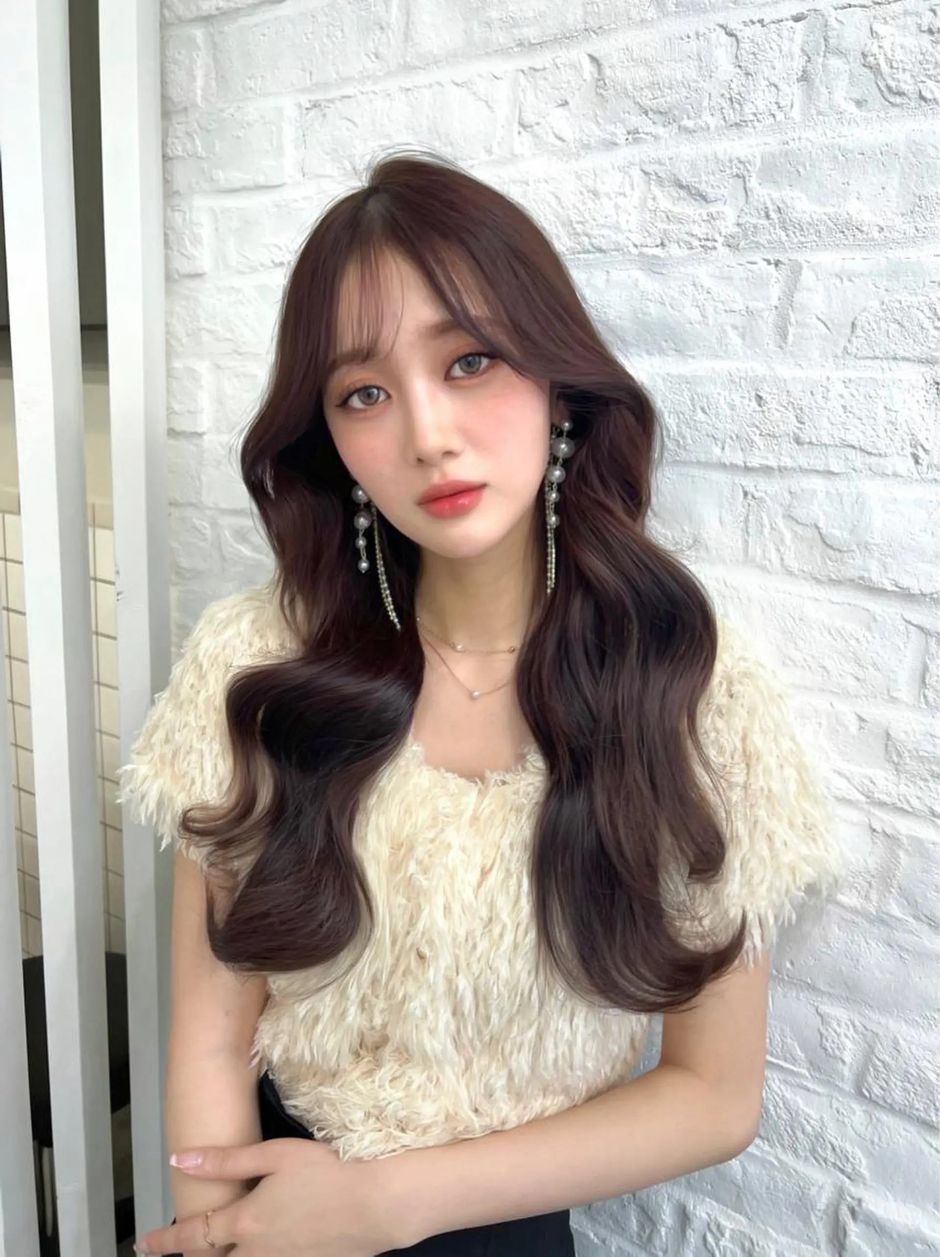 ロング 韓国ヘア♡ 顔まわりカットayaのヘアスタイル