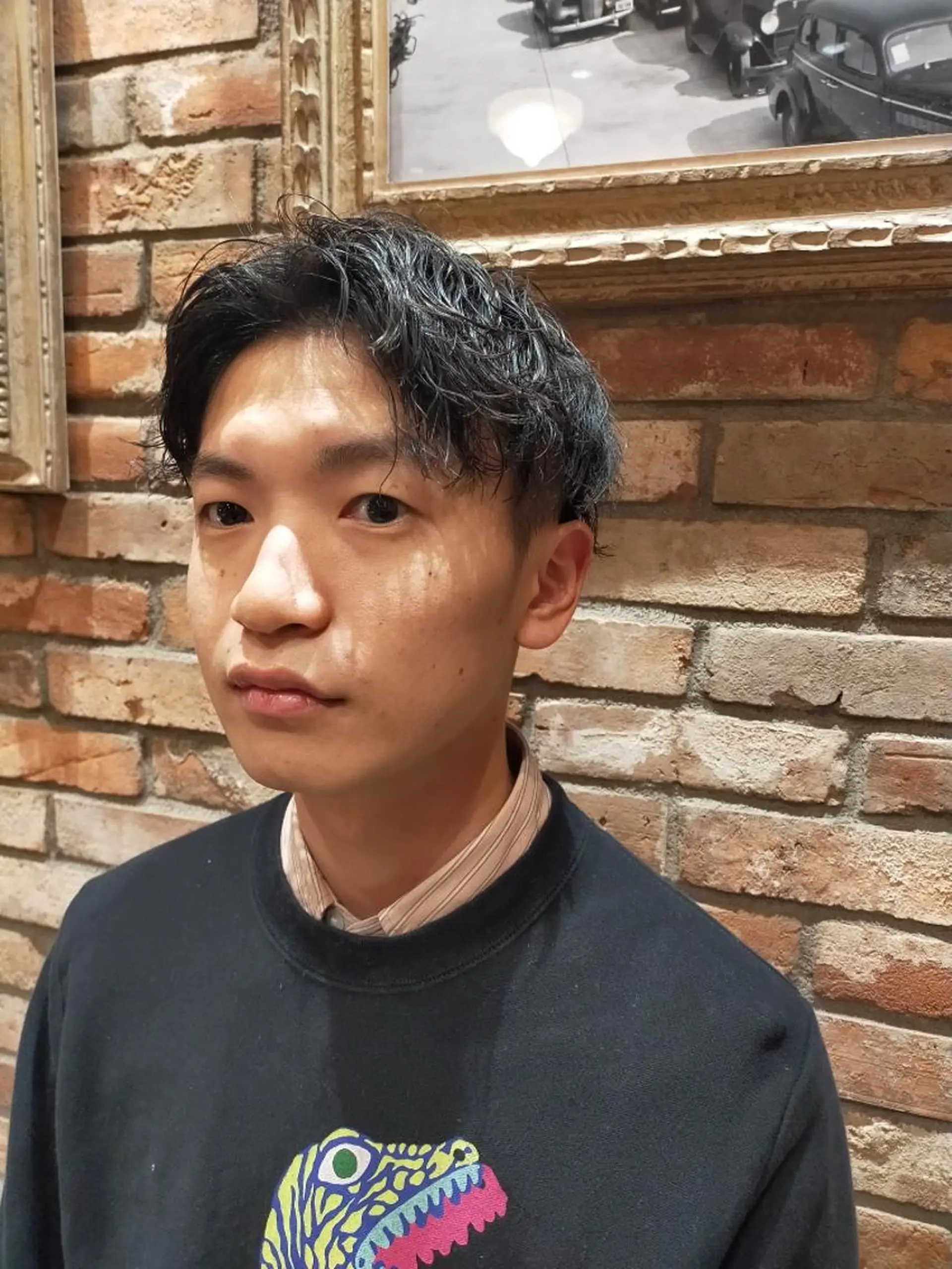 ショート パーマ メンズ 山並 つばさのヘアスタイル