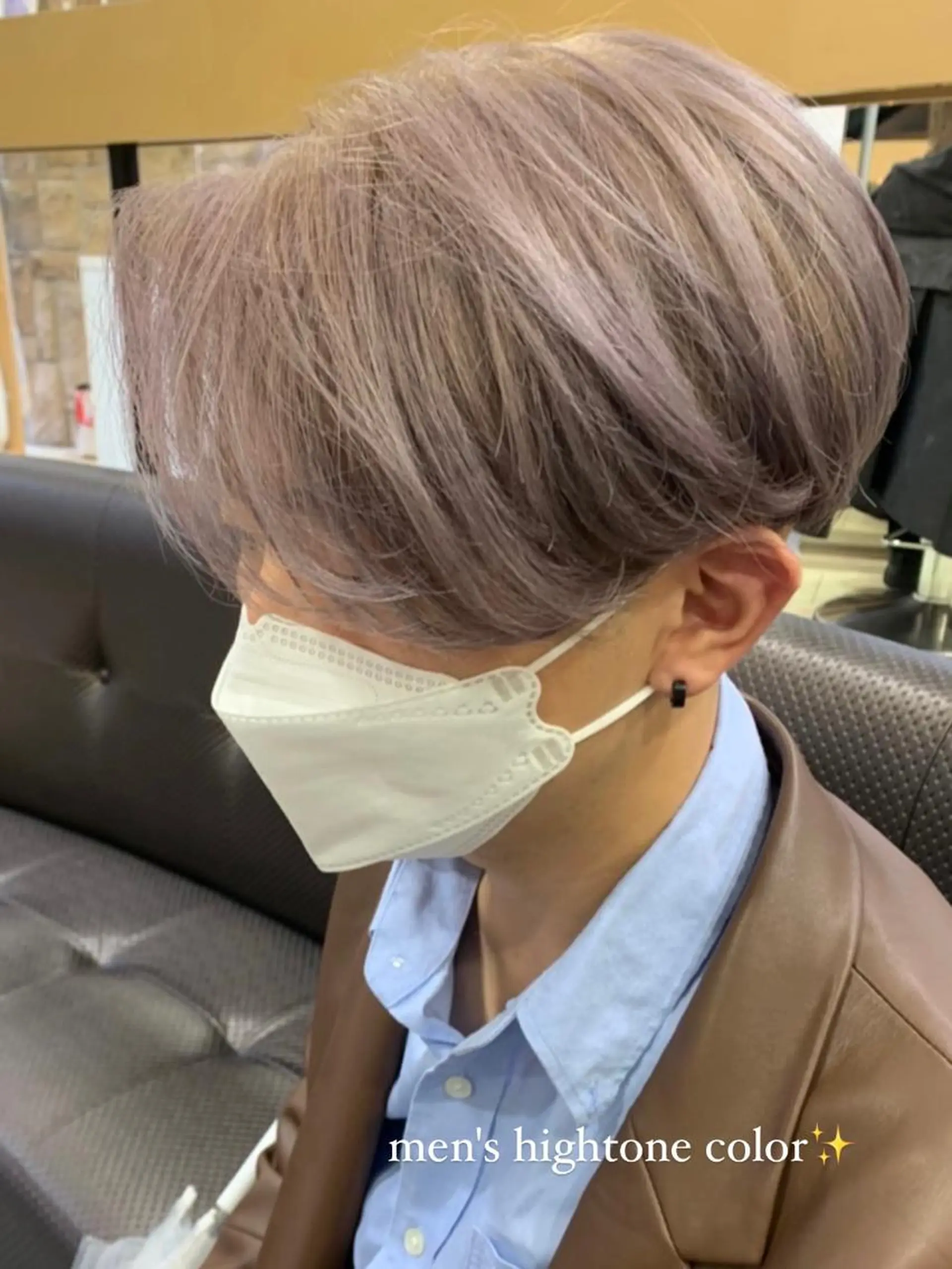 カラー メンズ 海外girl🤎 透明感ベージュmaoのヘアスタイル