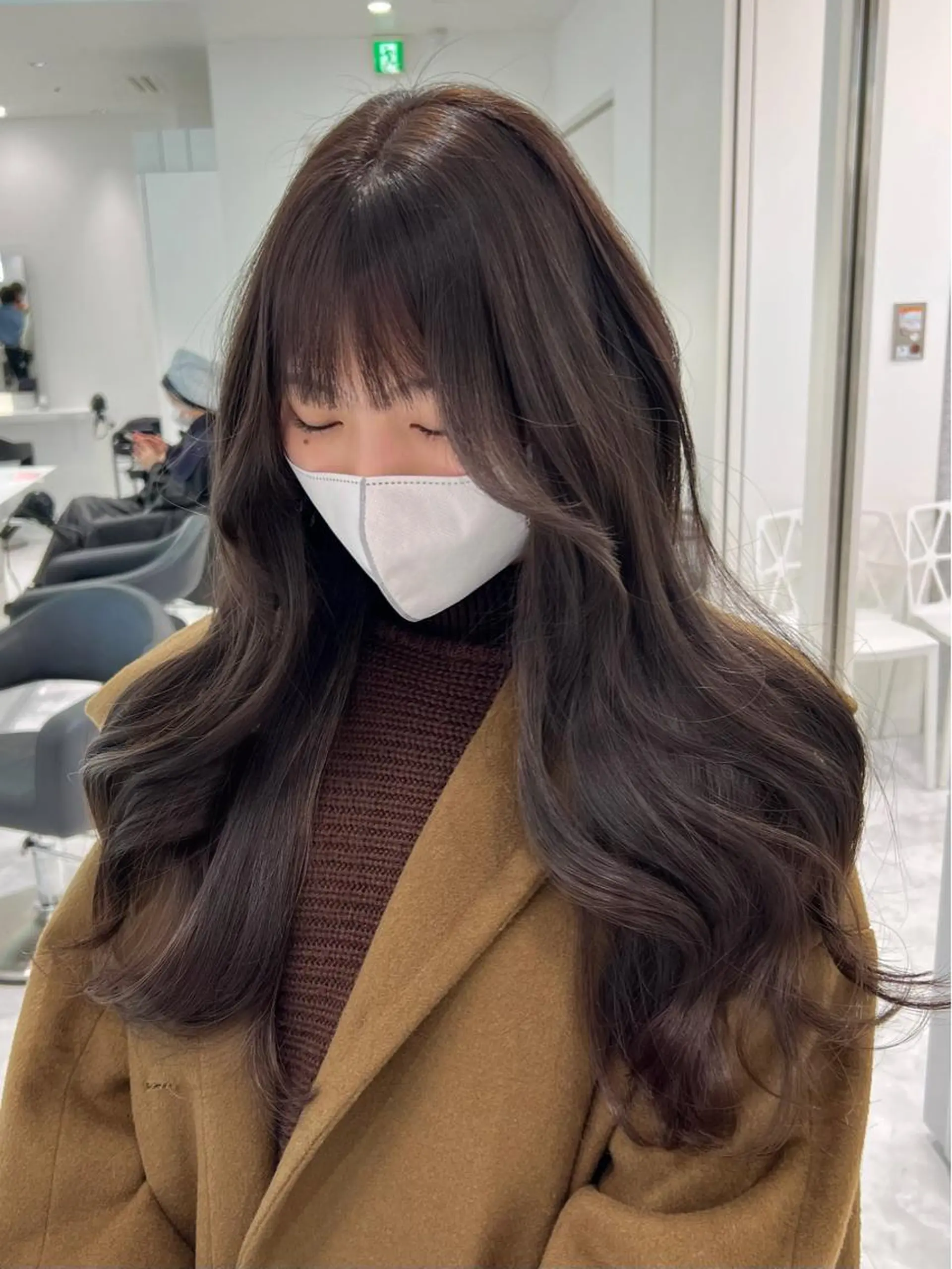 ロング カット ヘアカラー トリートメント ヘアセット まつパ/ケア ブリーチ/sEnAのヘアスタイル