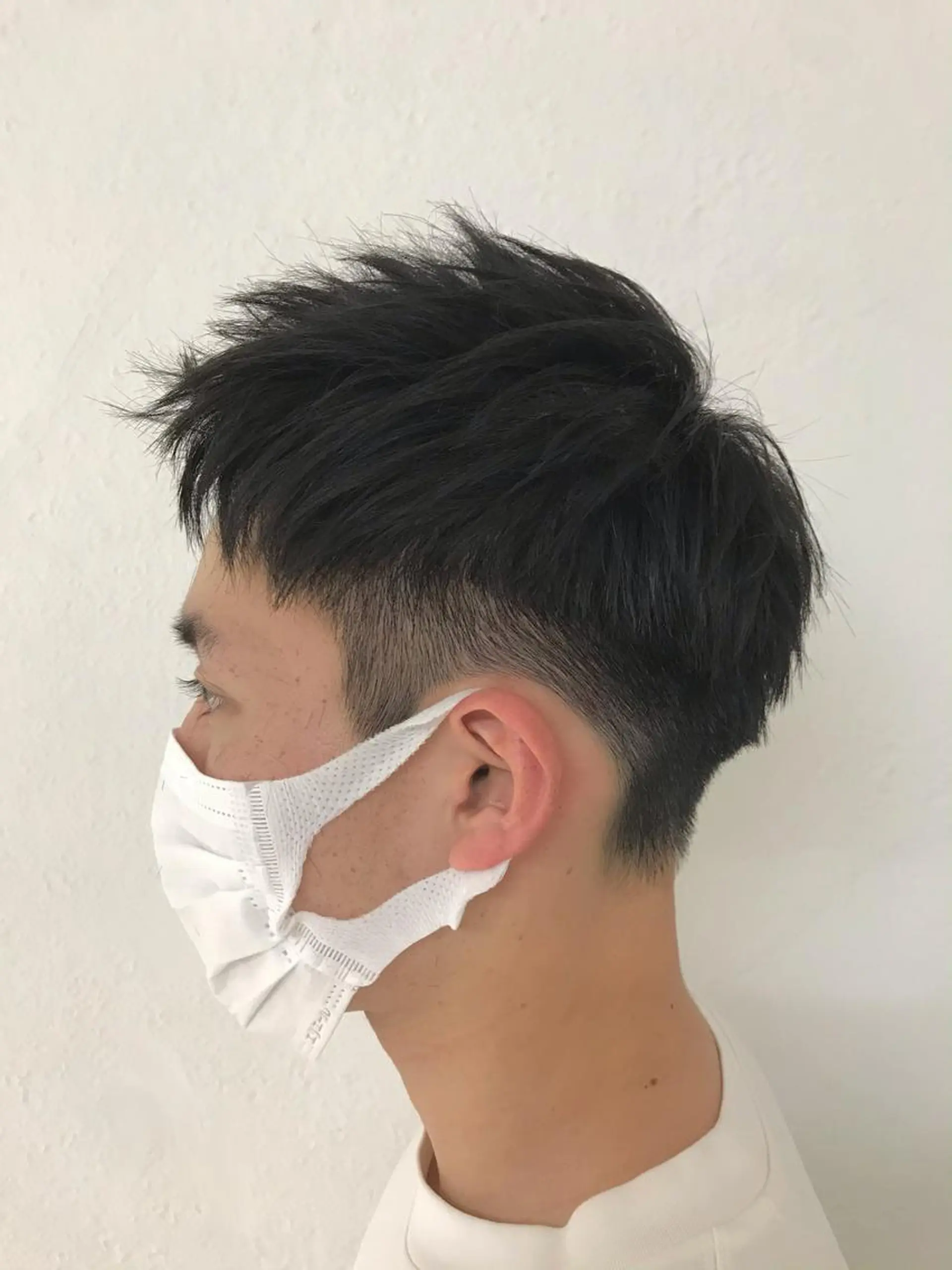 ショート メンズ アップバング メンズ就活ヘア カット 【東北メンズヘア1 位受賞🥇】本間祐太のヘアスタイル