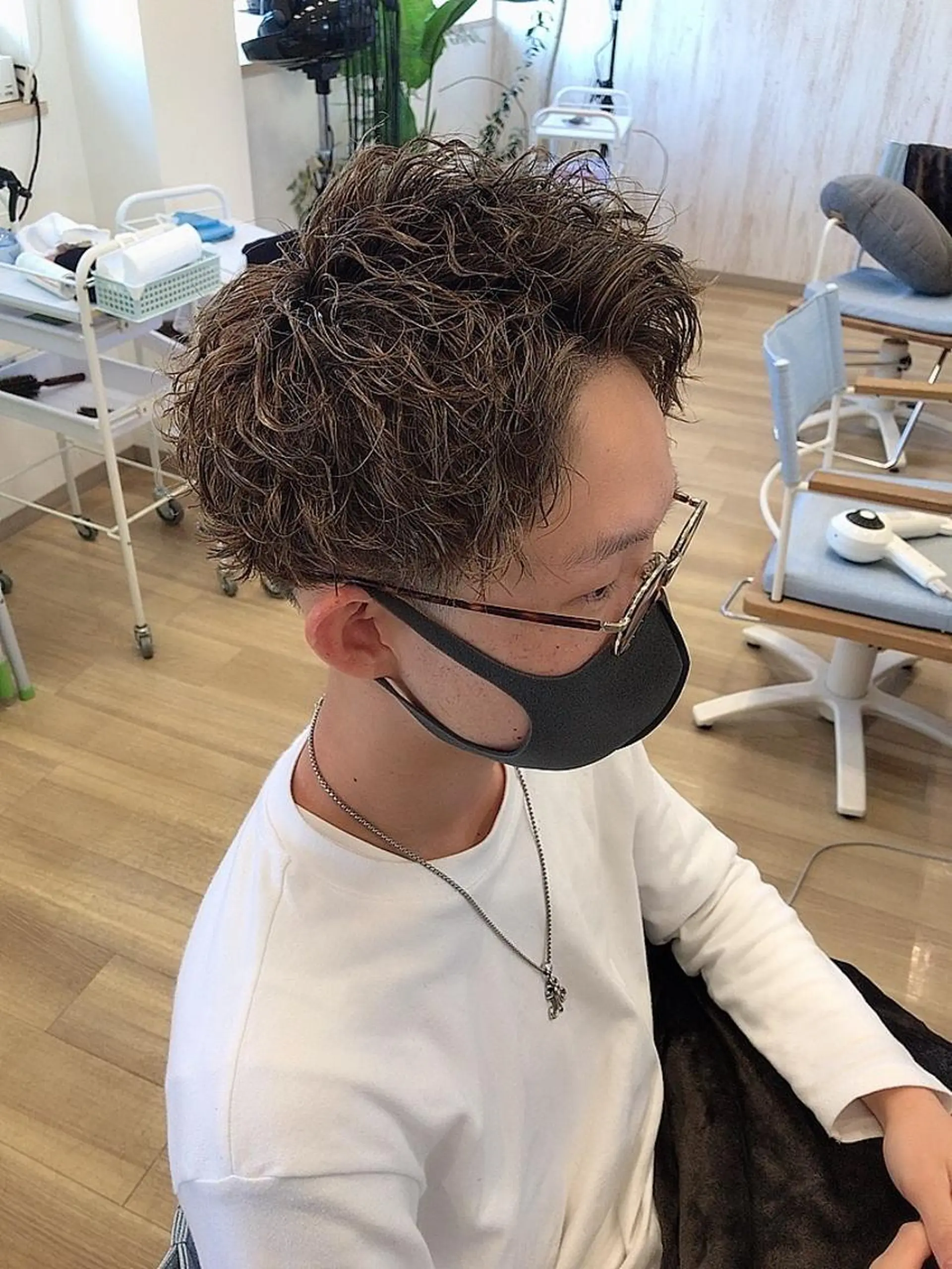 メンズ メンズパーマ波巻き 🌳大森悠登🌳のヘアスタイル