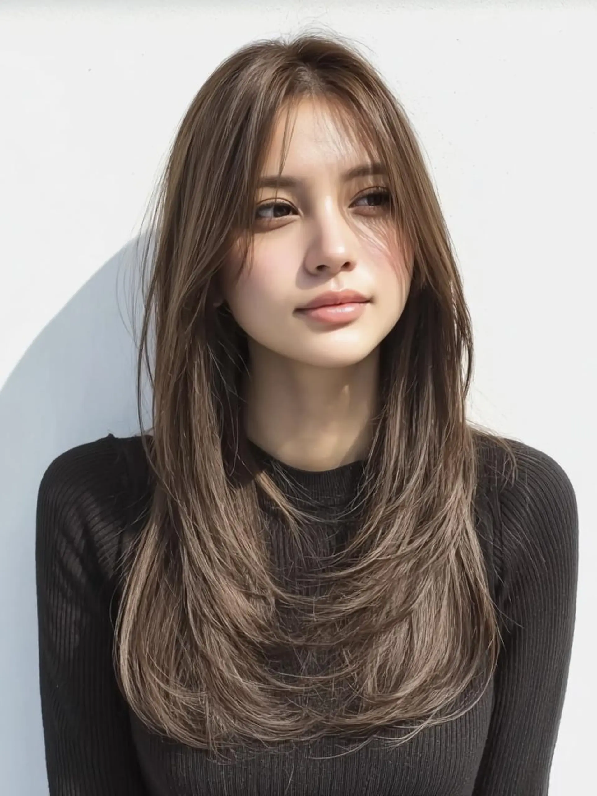 セミロング ヘアカラー ❄️透明感カラー❄️ メンズ✂️TOWAのヘアスタイル
