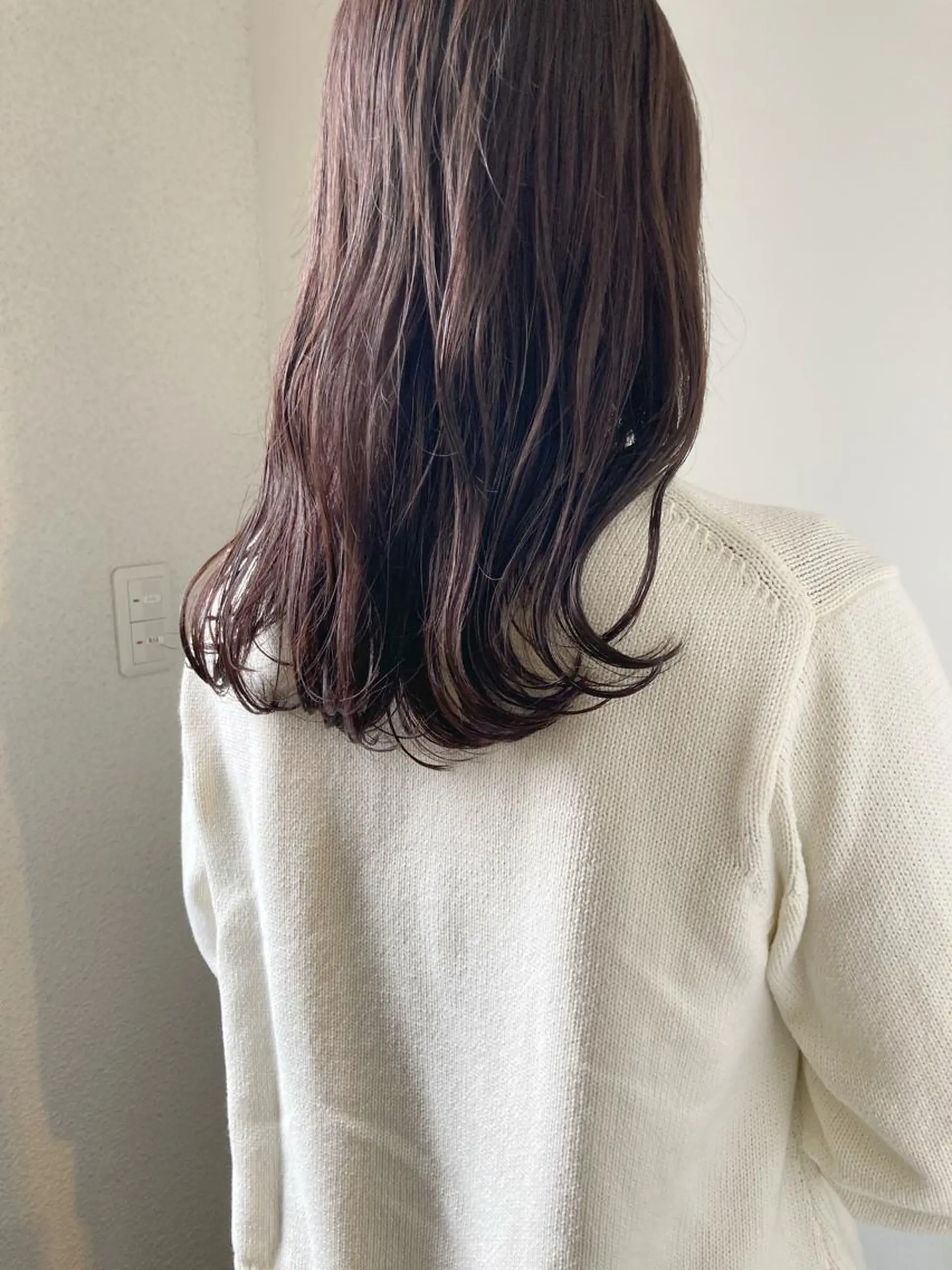 セミロング カラー メンズ ラベンダーカラー カット 縮毛矯正 小木曽智美 /ボブ/ショートのヘアスタイル