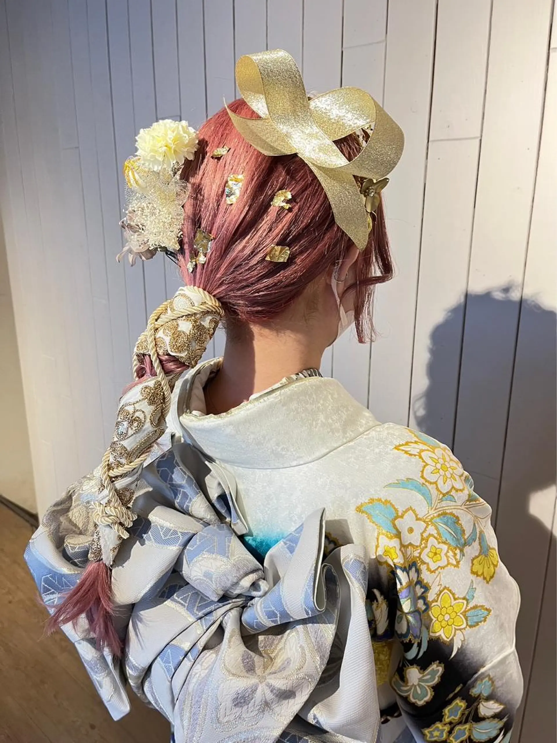 ロング カラー ピンクカラー ホワイトピンク カット ヘアカラー トリートメント ❣️モードケイズ塚口 和田一将のヘアスタイル