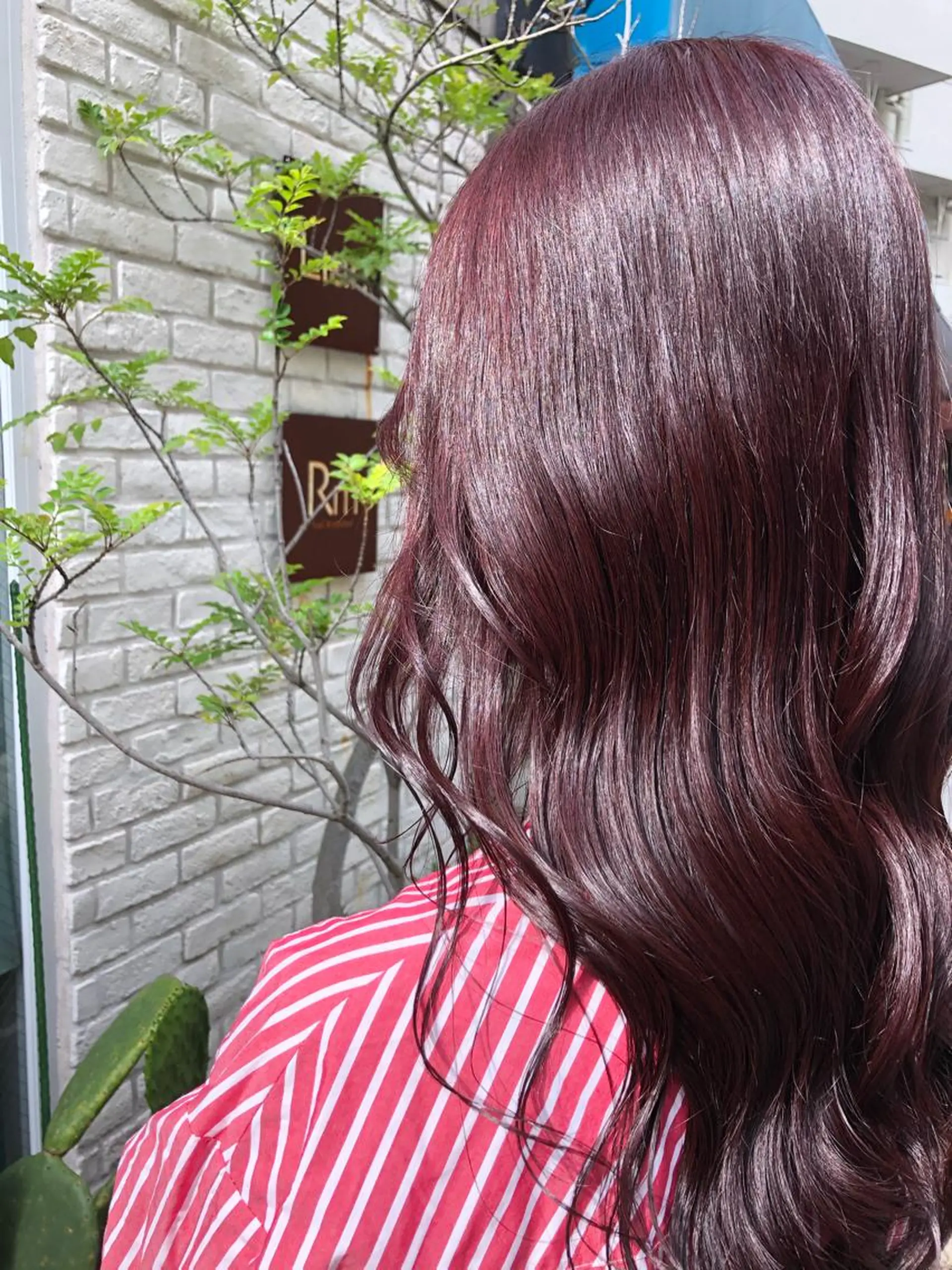 ロング カラー ヘアカラー あだち ゆかのヘアスタイル