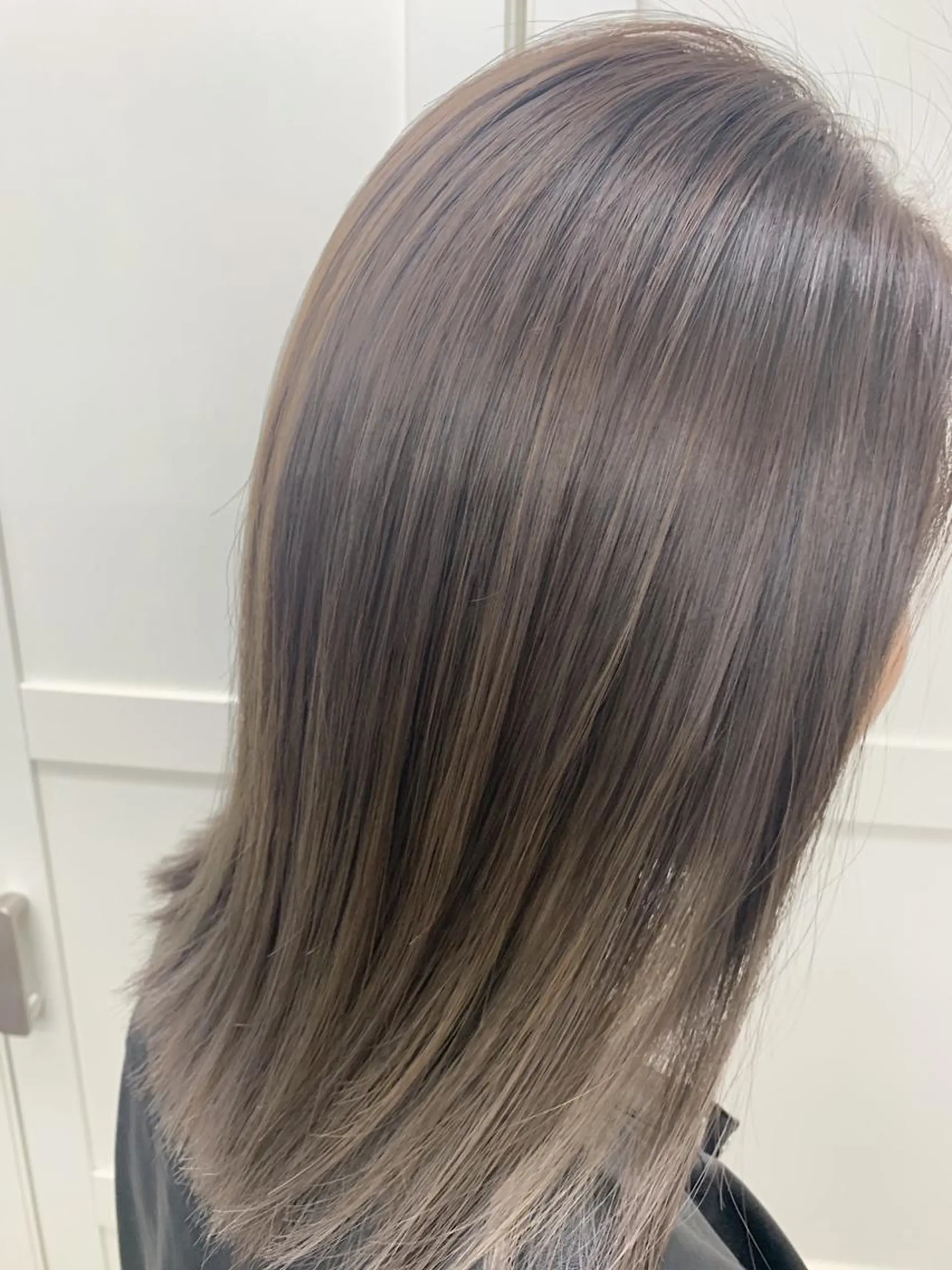 ミディアム カラー デザインカラー ハットリ /北習志野のヘアスタイル