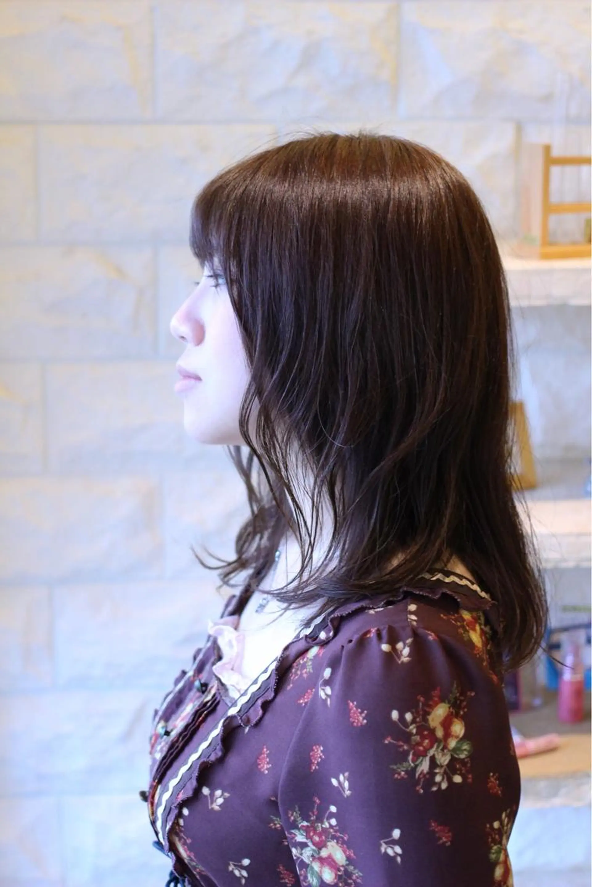 セミロング カラー カット ヘアカラー 土居 正季のヘアスタイル