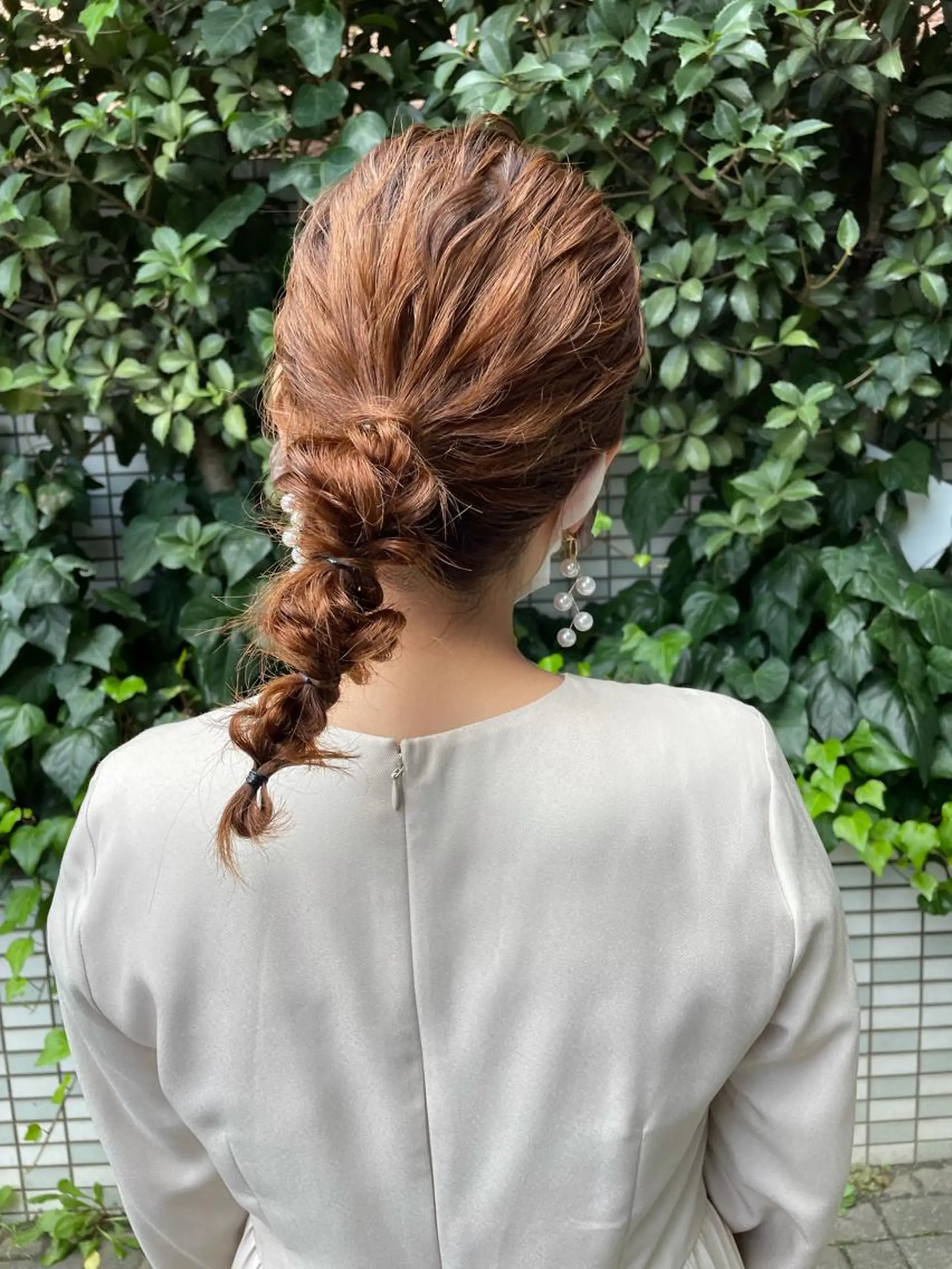 ミディアム ヘアアレンジ ヘアセット カワシマ セイカのヘアスタイル