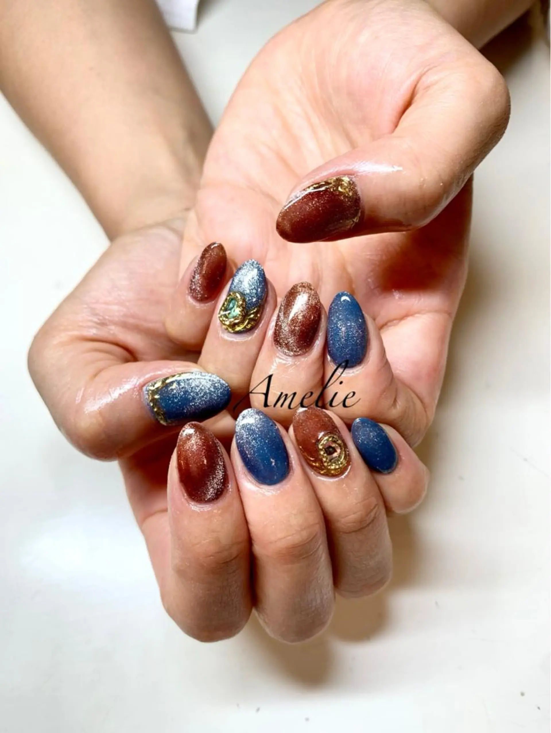 ネイル ジェルネイル マグネットネイル 持ち込み パラジェル yo koのネイルデザイン