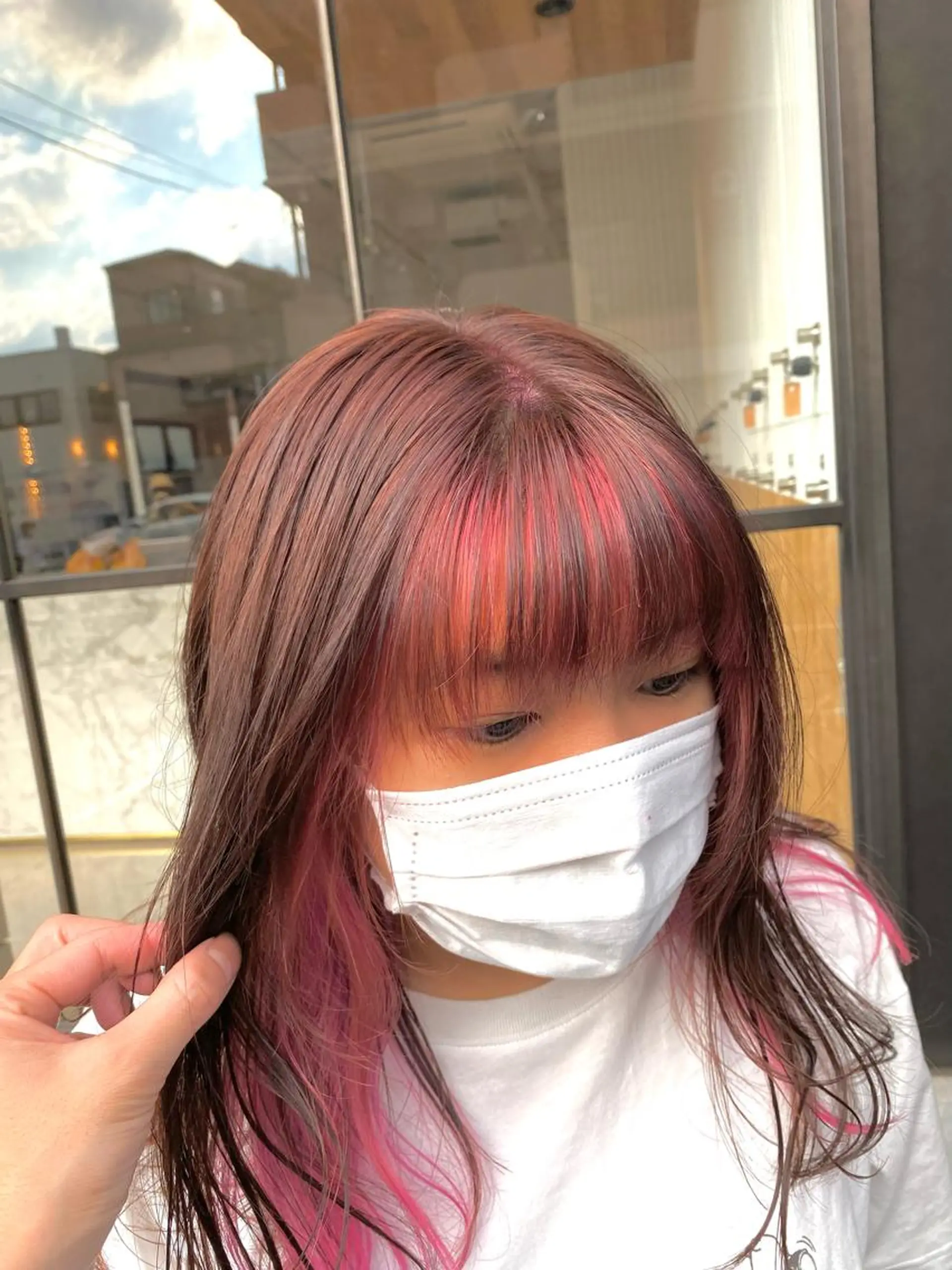 ロング カラー ミストバング  フェイスフレーミング 谷合 貴志のヘアスタイル