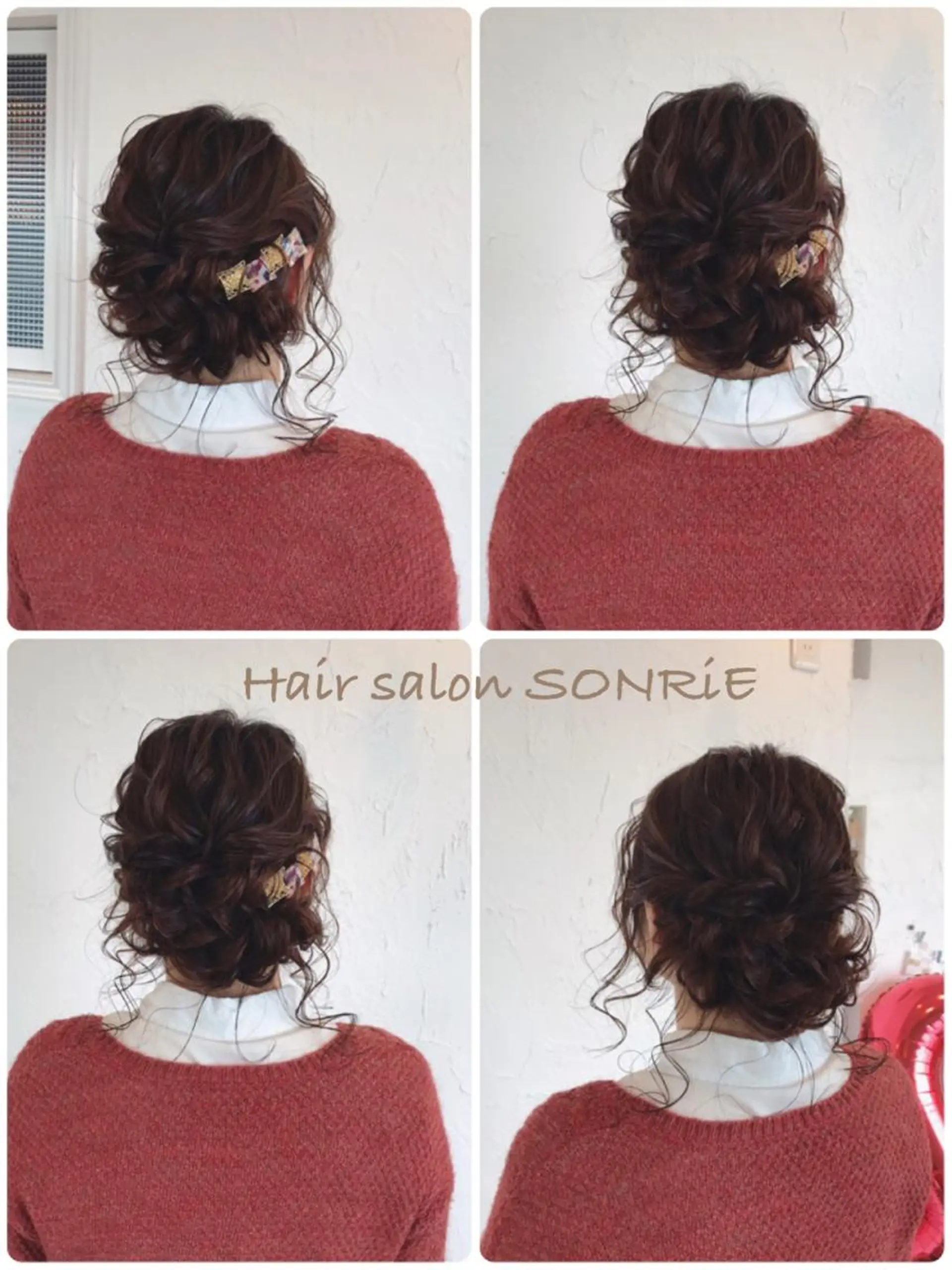 ミディアム パーマ ヘアアレンジ メンズ 結婚式・ブライダル ミディアムパーマ メンズパーマ デジタルパーマ 豊橋美容院 ソンリエのヘアスタイル