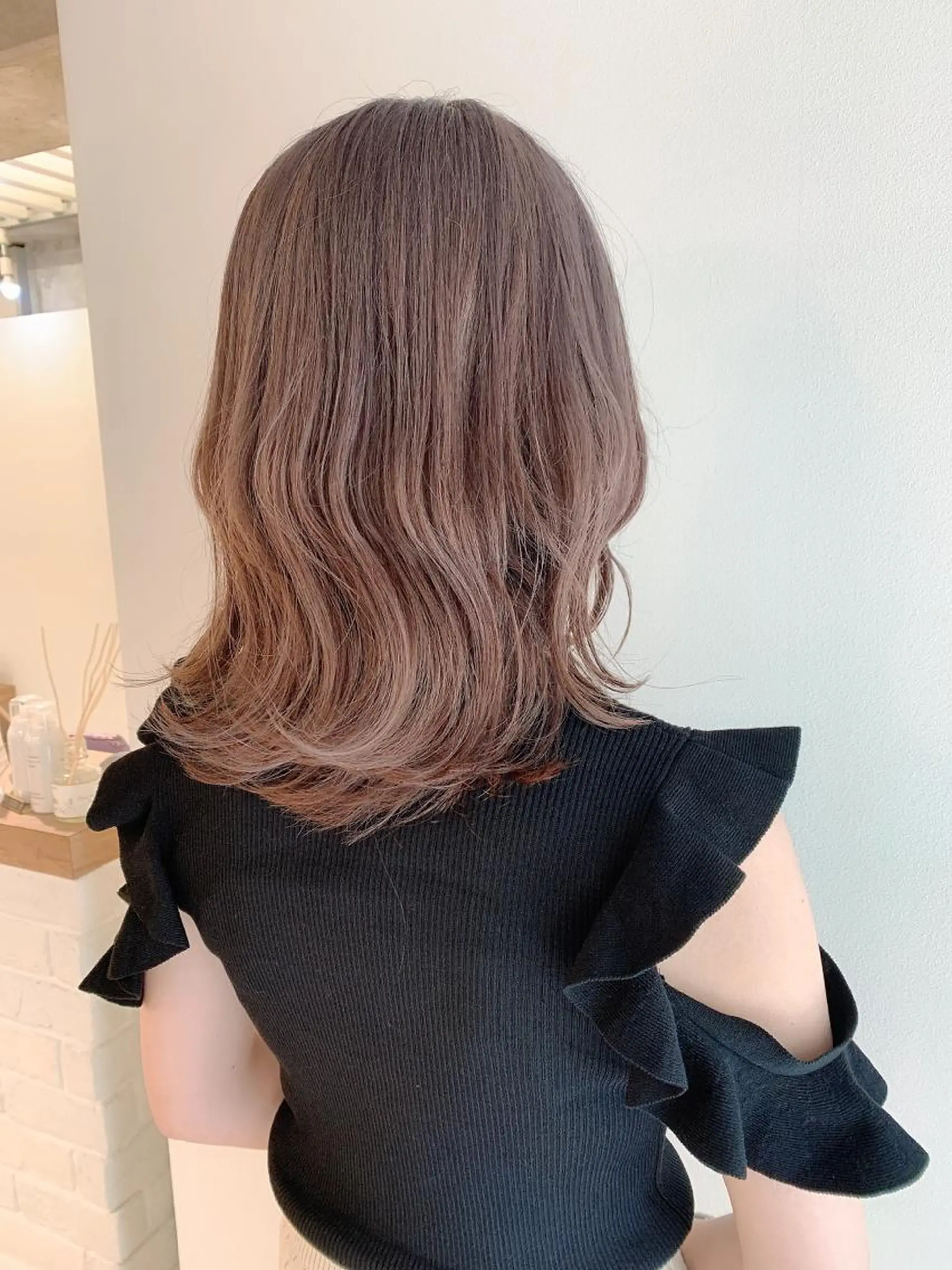 ミディアム カラー なりたいが叶う ながしまじゅんきのヘアスタイル