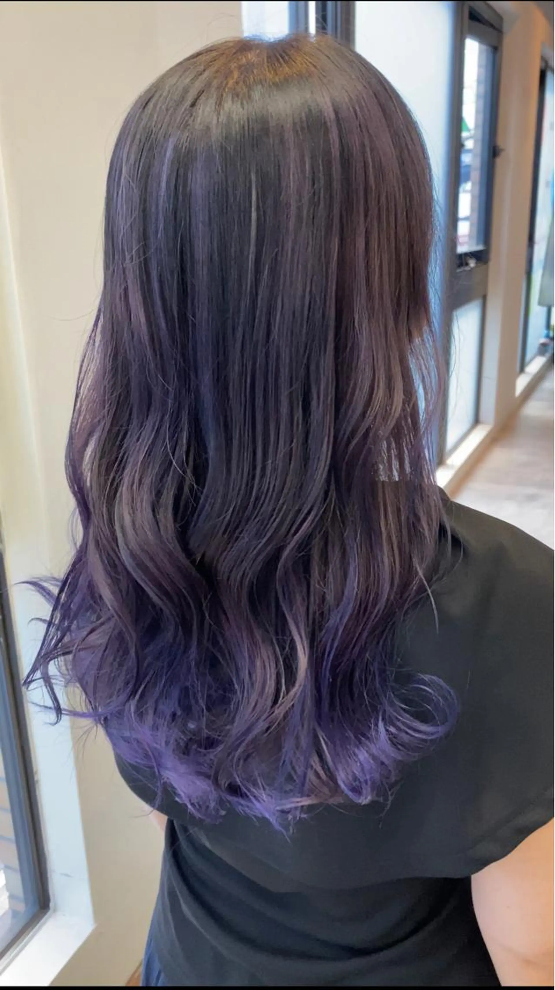 ロング カラー バレイヤージュ レイヤーカット 韓国ヘア🇰🇷 スズキのヘアスタイル