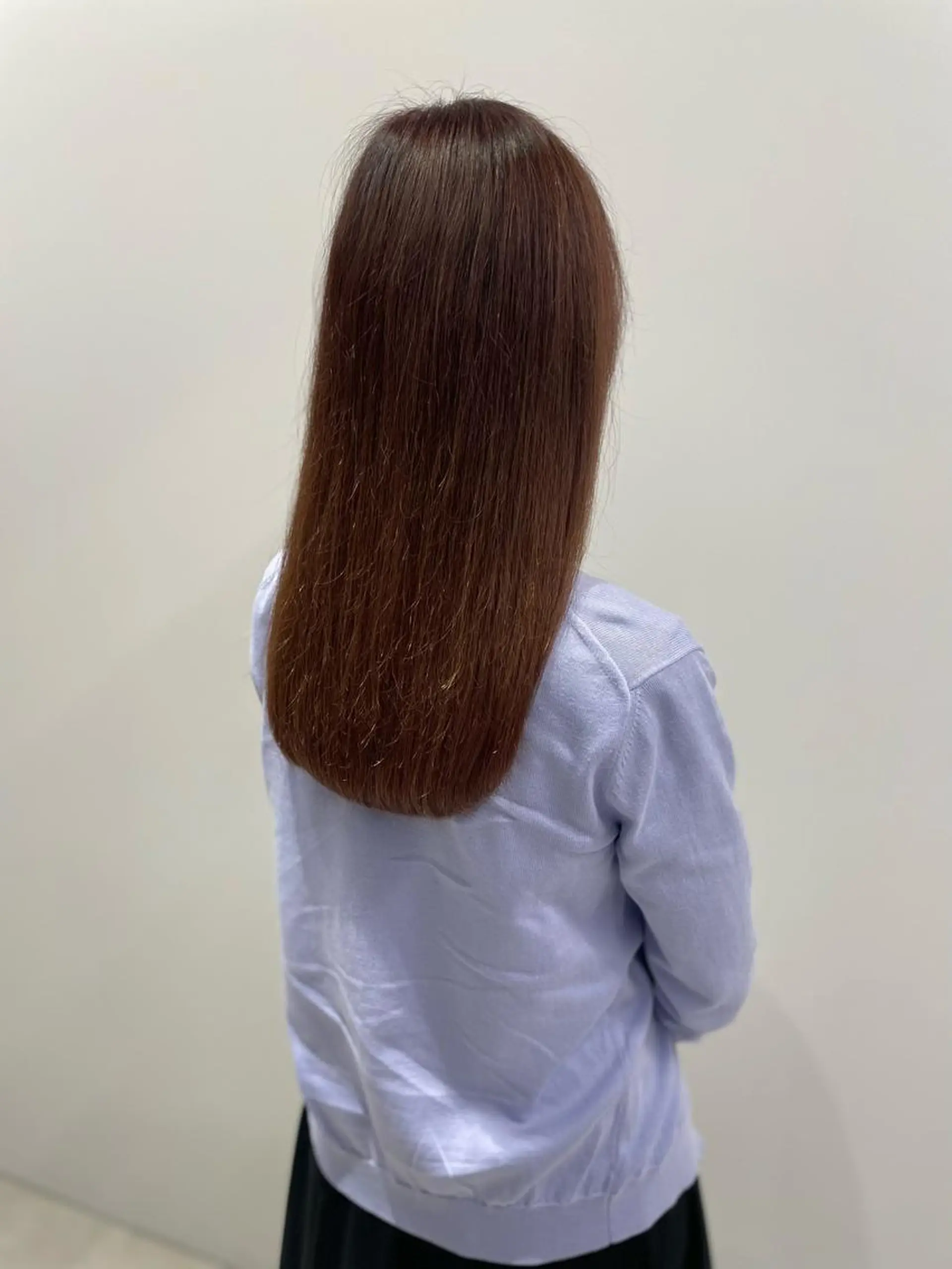 ロング カット トリートメント 髪質改善✨透明感カラ ー🌈シエルブルーのヘアスタイル