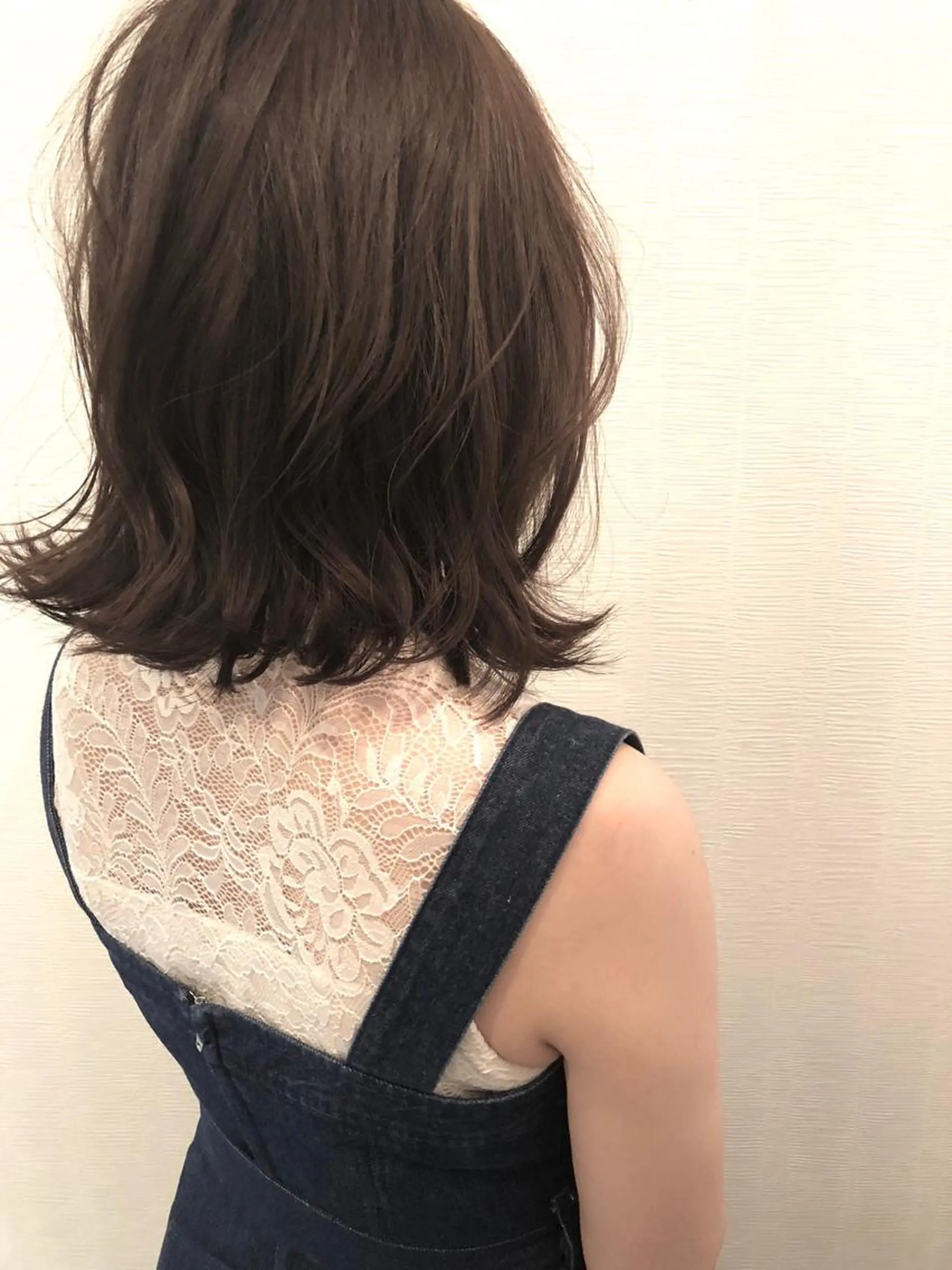 ミディアム カラー ヘアカラー トリートメント 平川 友希子のヘアスタイル