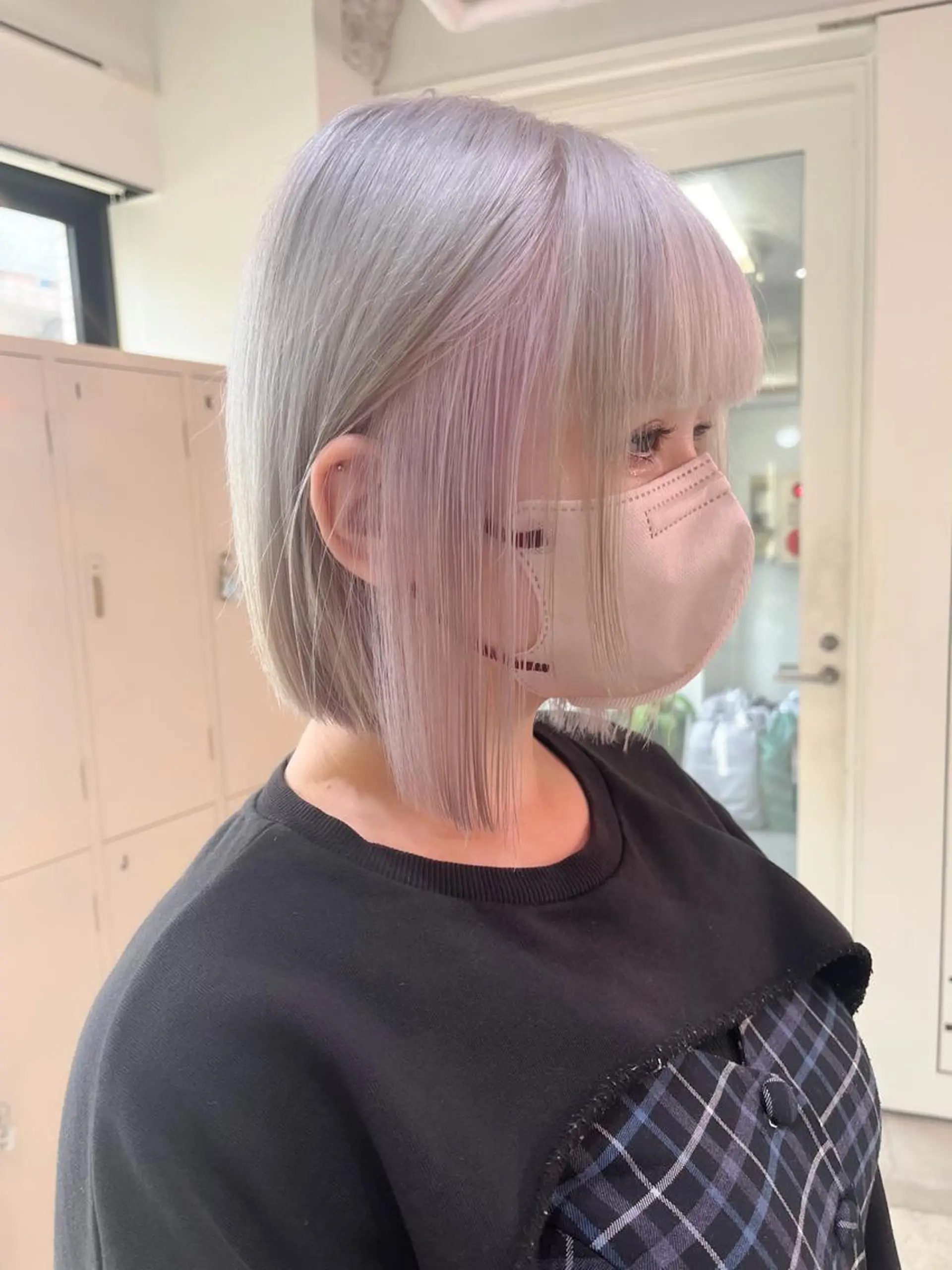 ショート カラー ハイトーンを育てる ブリーチカラー/牧原のヘアスタイル