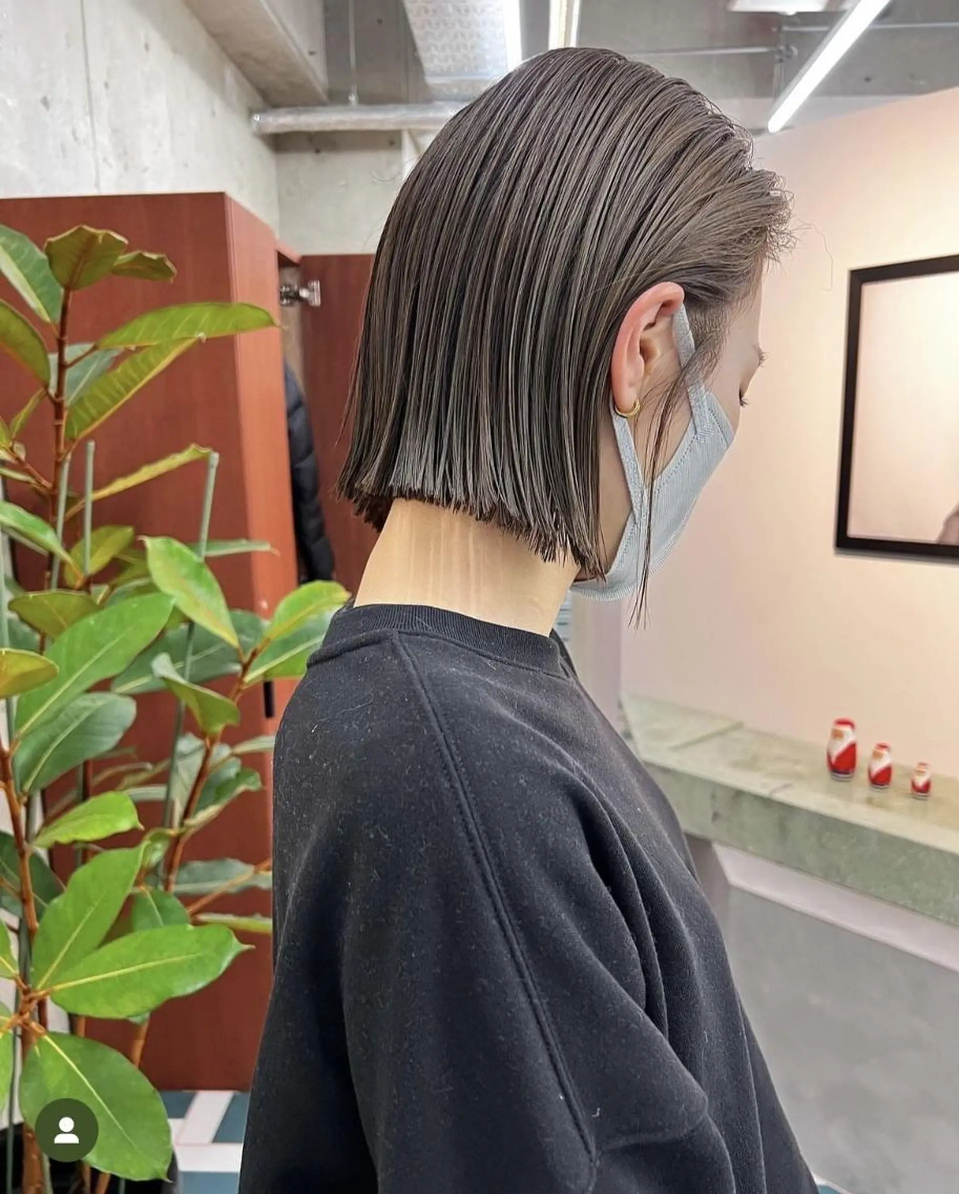 ミディアム カラー 透明感カラー ボブ カット ヘアカラー トリートメント ✨縮毛矯正/ボブ✨ 佐藤 さくらのヘアスタイル