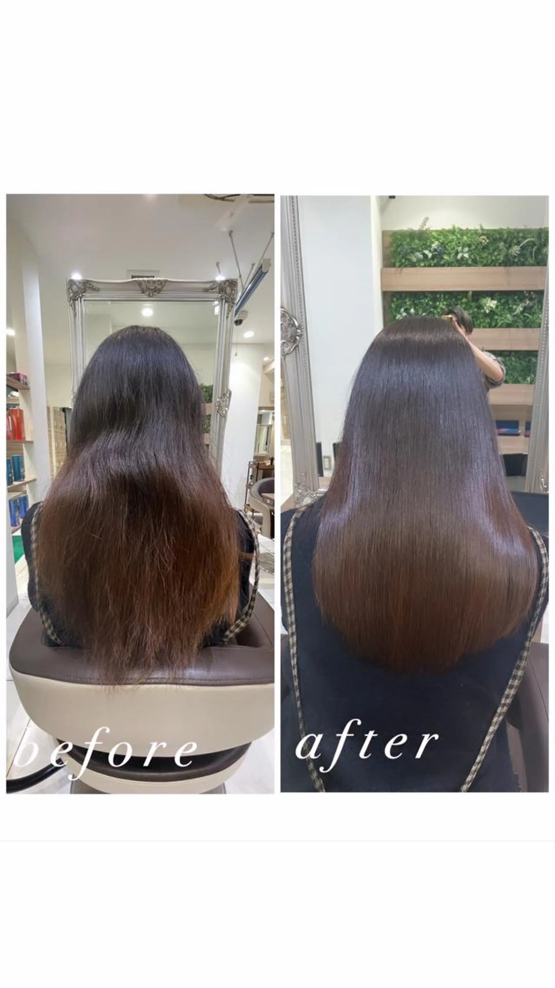 セミロング 髪質改善 縮毛矯正 Armony青山店 松原大斗のヘアスタイル