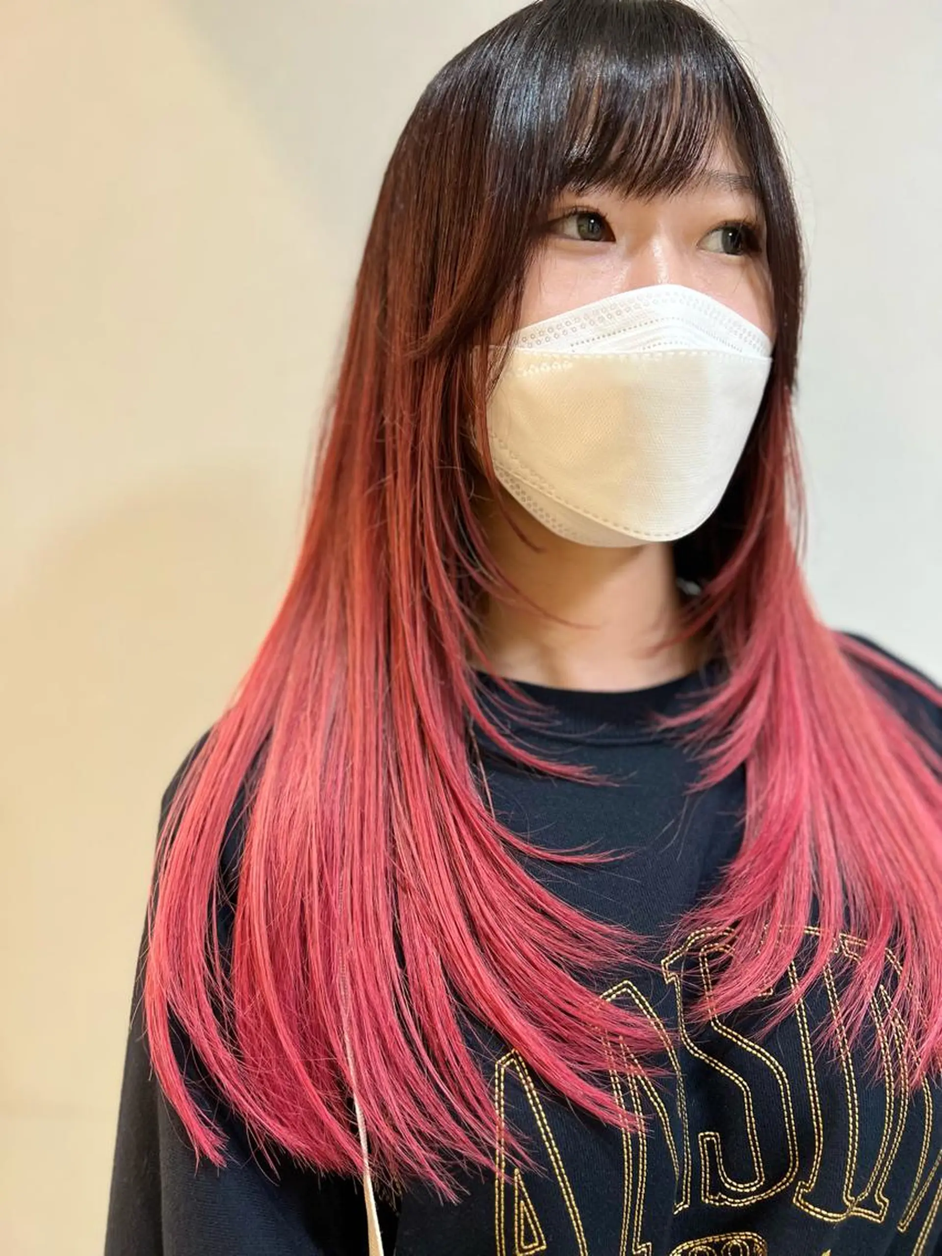 ロング カラー カット ヘアカラー トリートメント ハッシュ・ウルフ🐺 小顔レイヤー松山直史のヘアスタイル