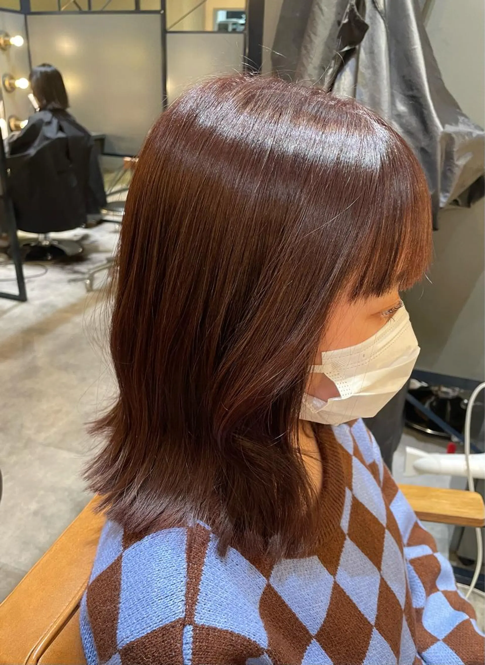 ミディアム カラー ヘアアレンジ カット ヘアカラー 【日韓風、レイヤー】 🤍ひらい　なつきのヘアスタイル