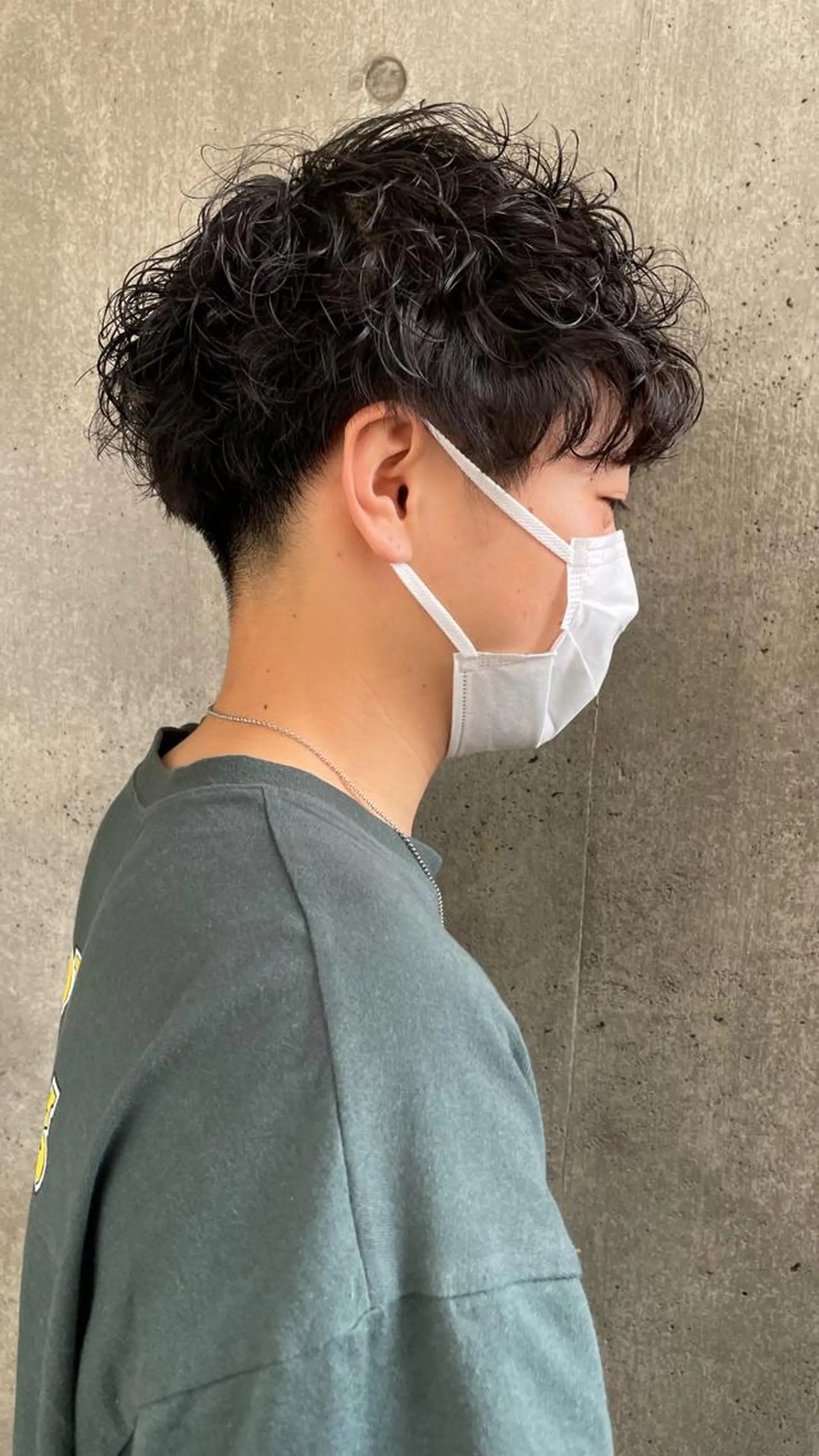 パーマ メンズ もりたみかこ 美容師お休み中のヘアスタイル