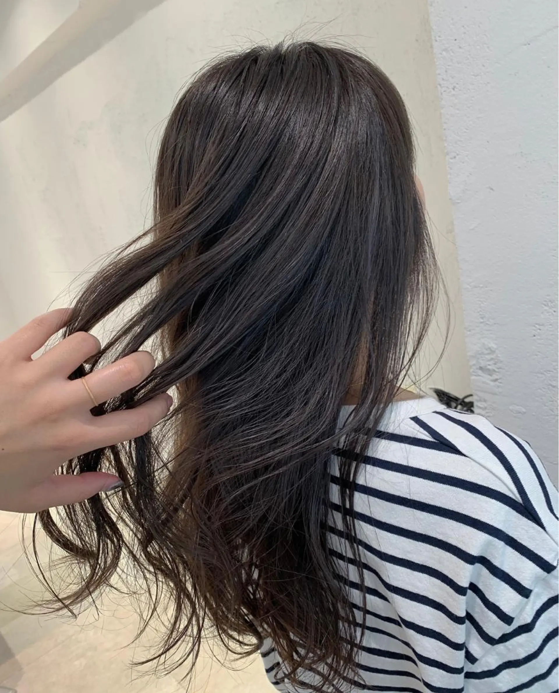 ロング カラー パーマ 韓国ヘア🇰🇷/ レイヤーカット✂︎のヘアスタイル