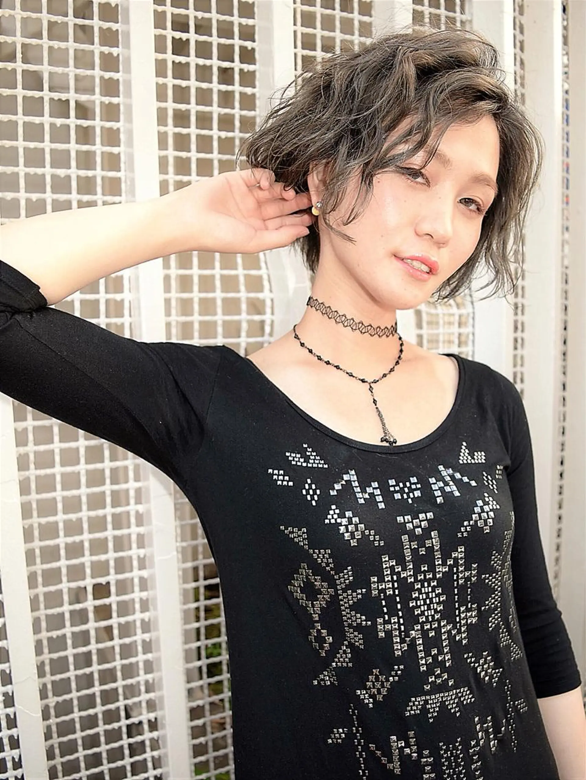 ミディアム カット ヘアカラー トリートメント 髪質改善 ami byAbsoのヘアスタイル