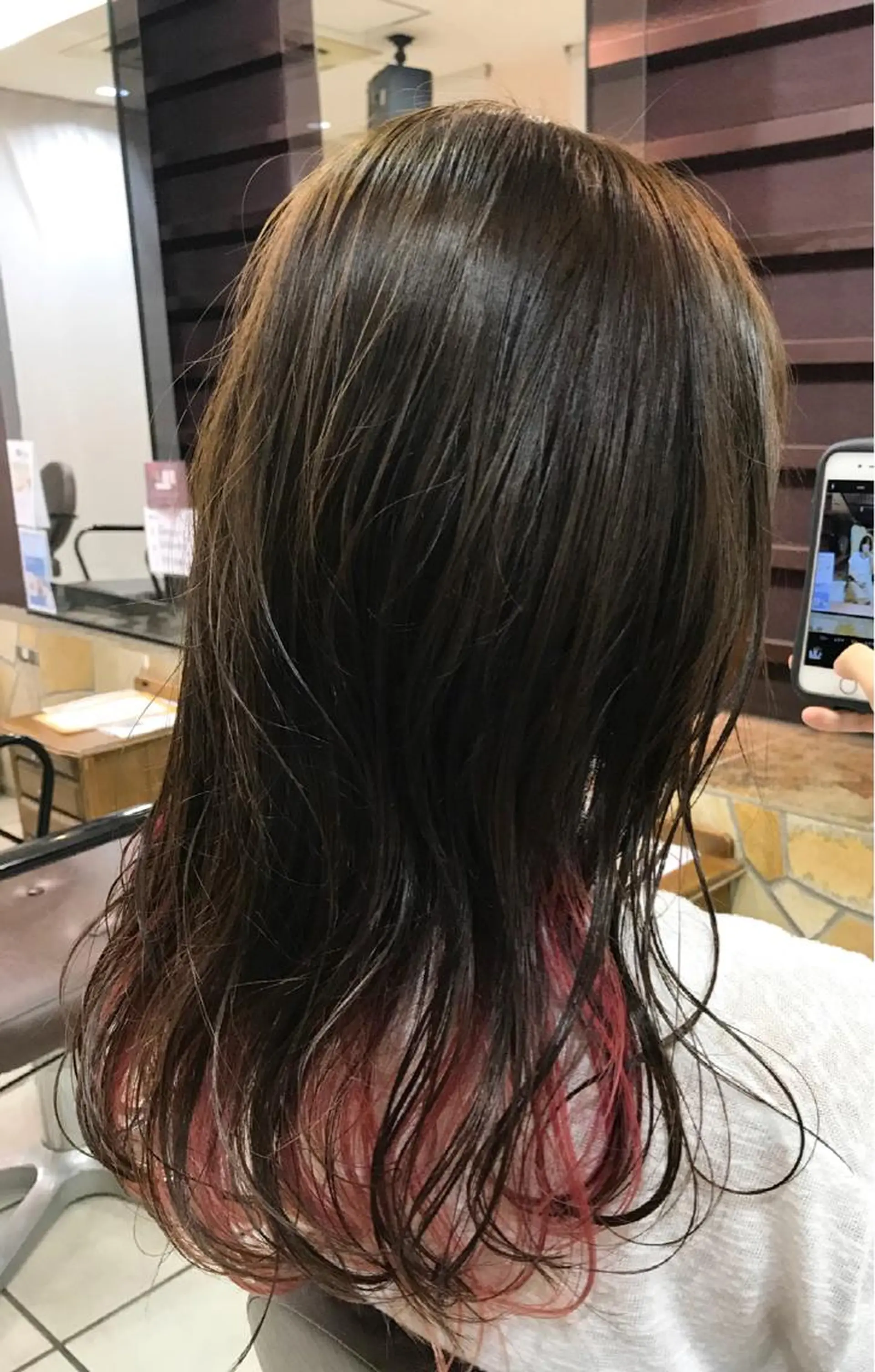 セミロング カラー シールエクステ⭐️ オオミタクヤのヘアスタイル